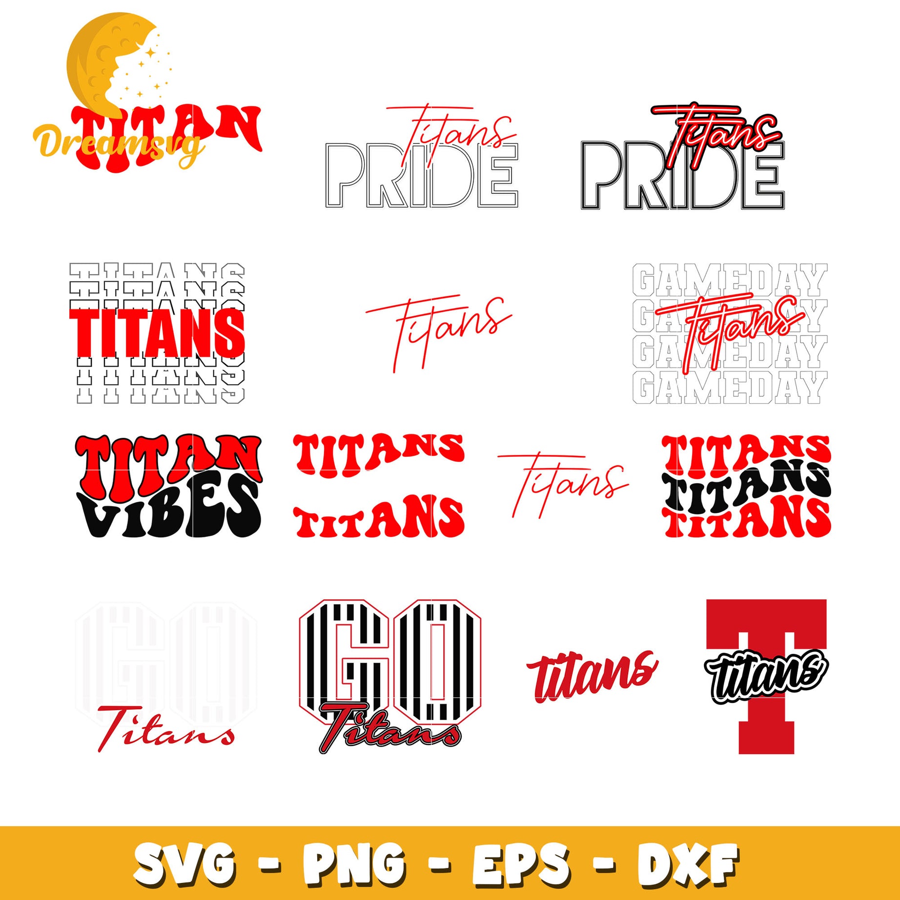 Titans pride logo ncaa design bundle svg, titans logo​ svg