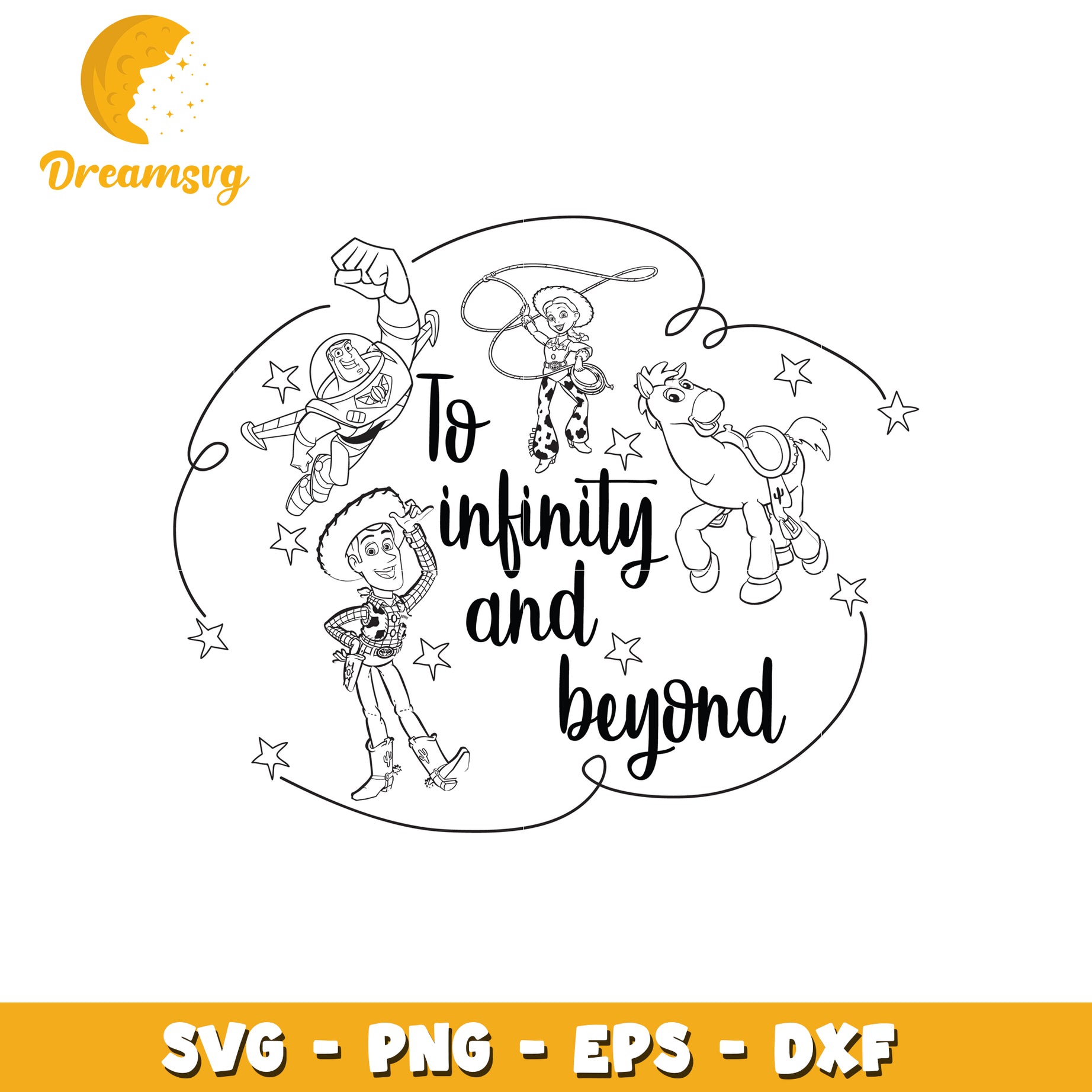 To Infinity and Beyond Disney SVG Design for Crafts