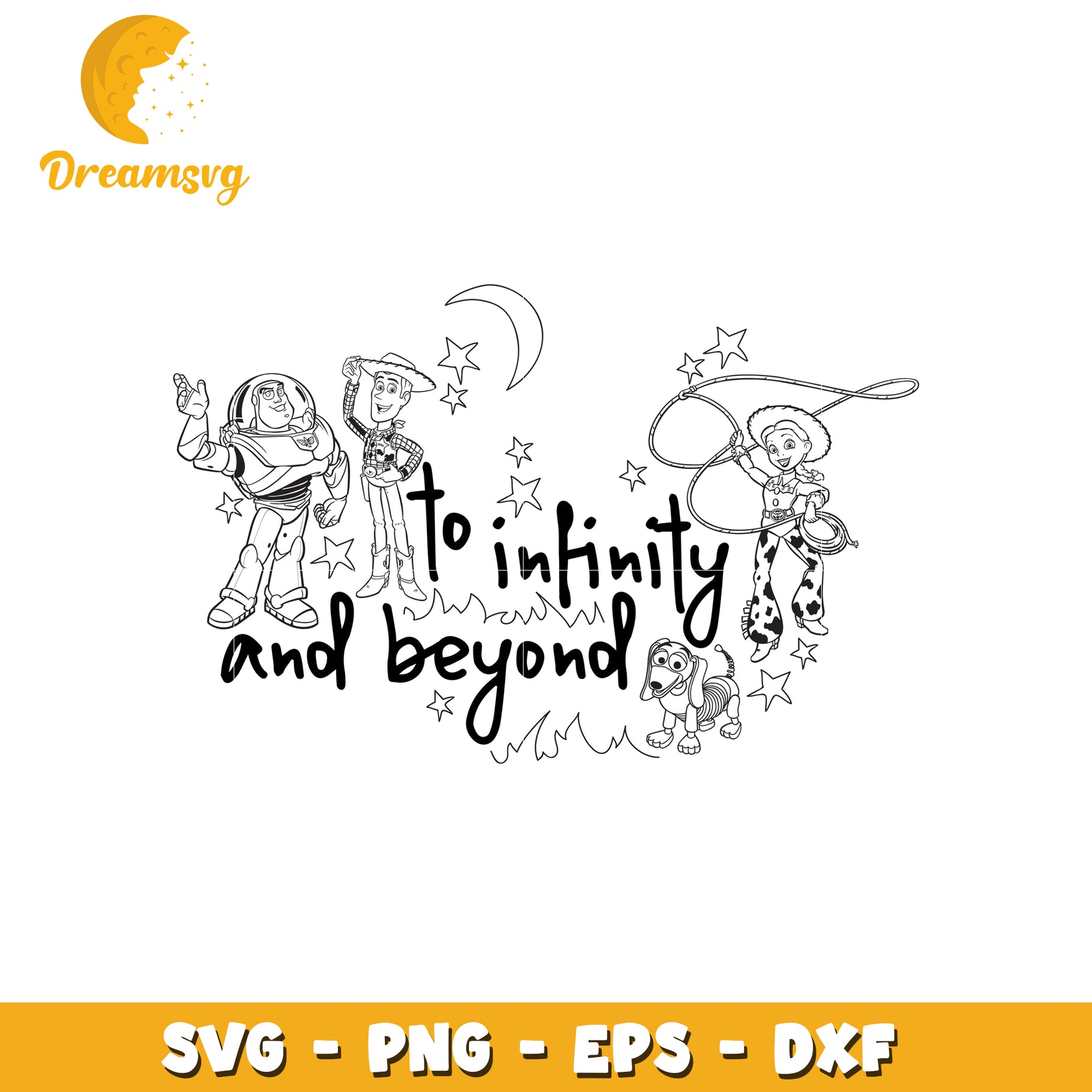 To Infinity and Beyond SVG Clipart Design for Crafts