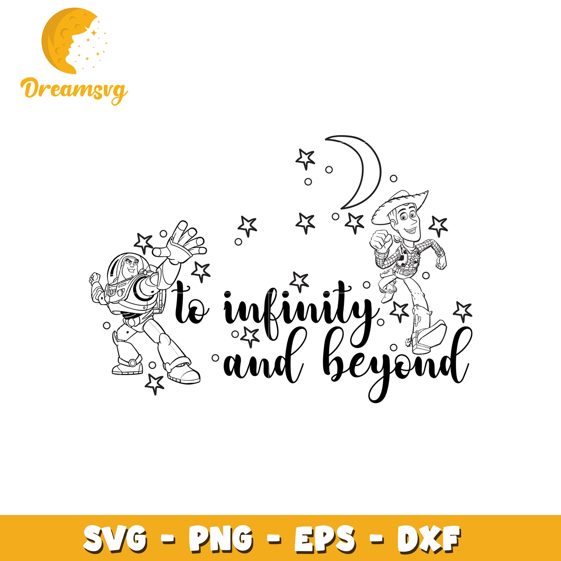 To Infinity and Beyond SVG Clipart Design for Kids