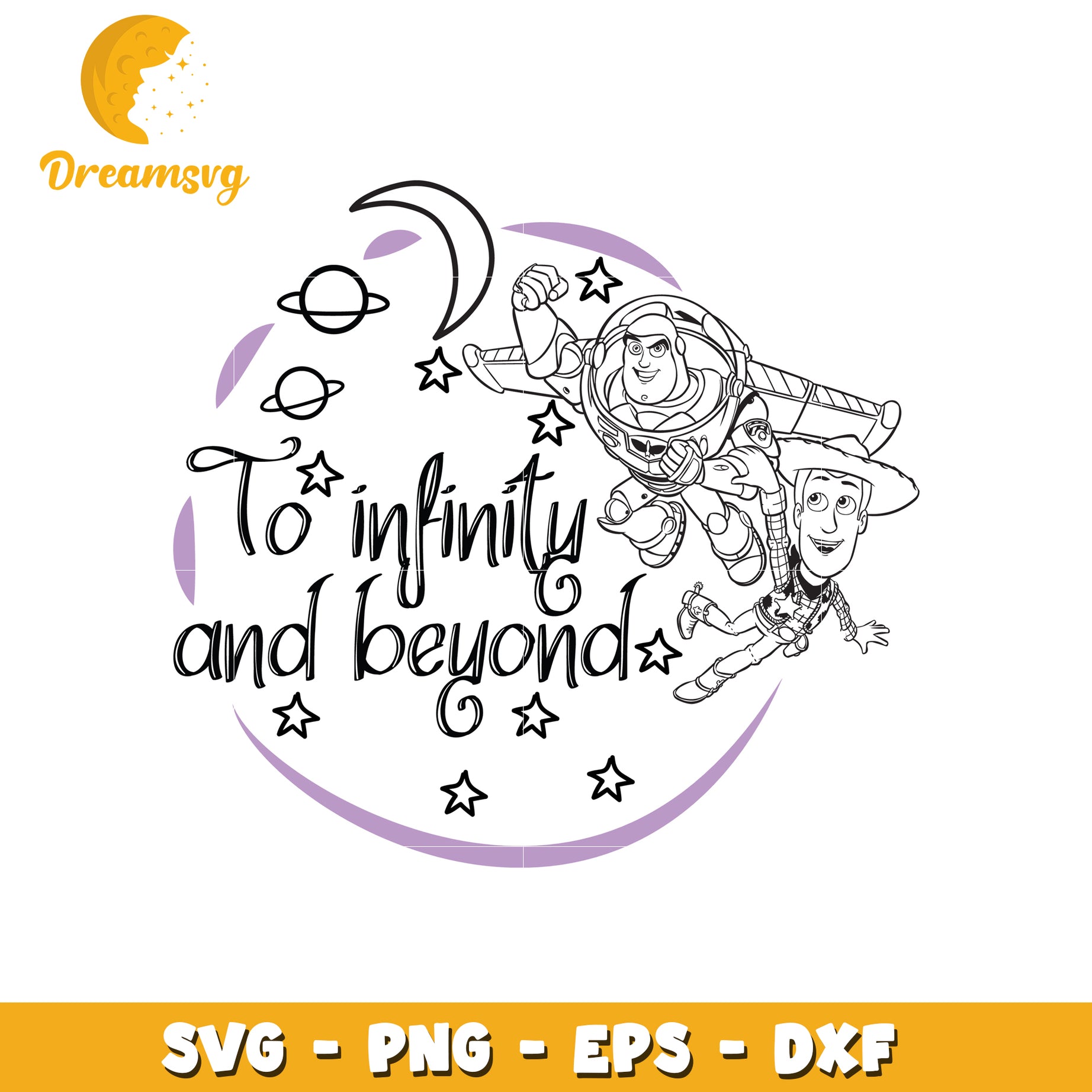 To Infinity and Beyond SVG Clipart for Fun Crafts and Designs