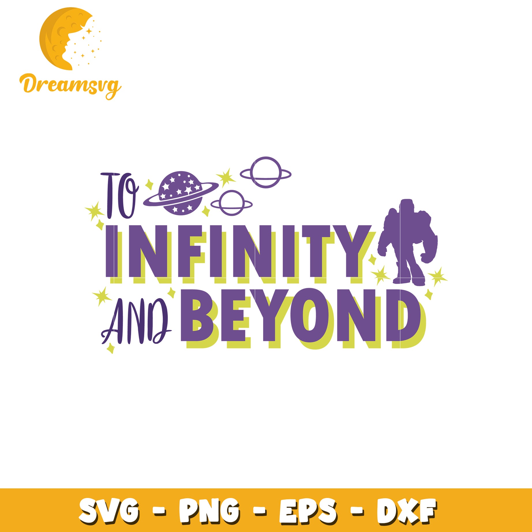 To Infinity and Beyond SVG Cut File Design