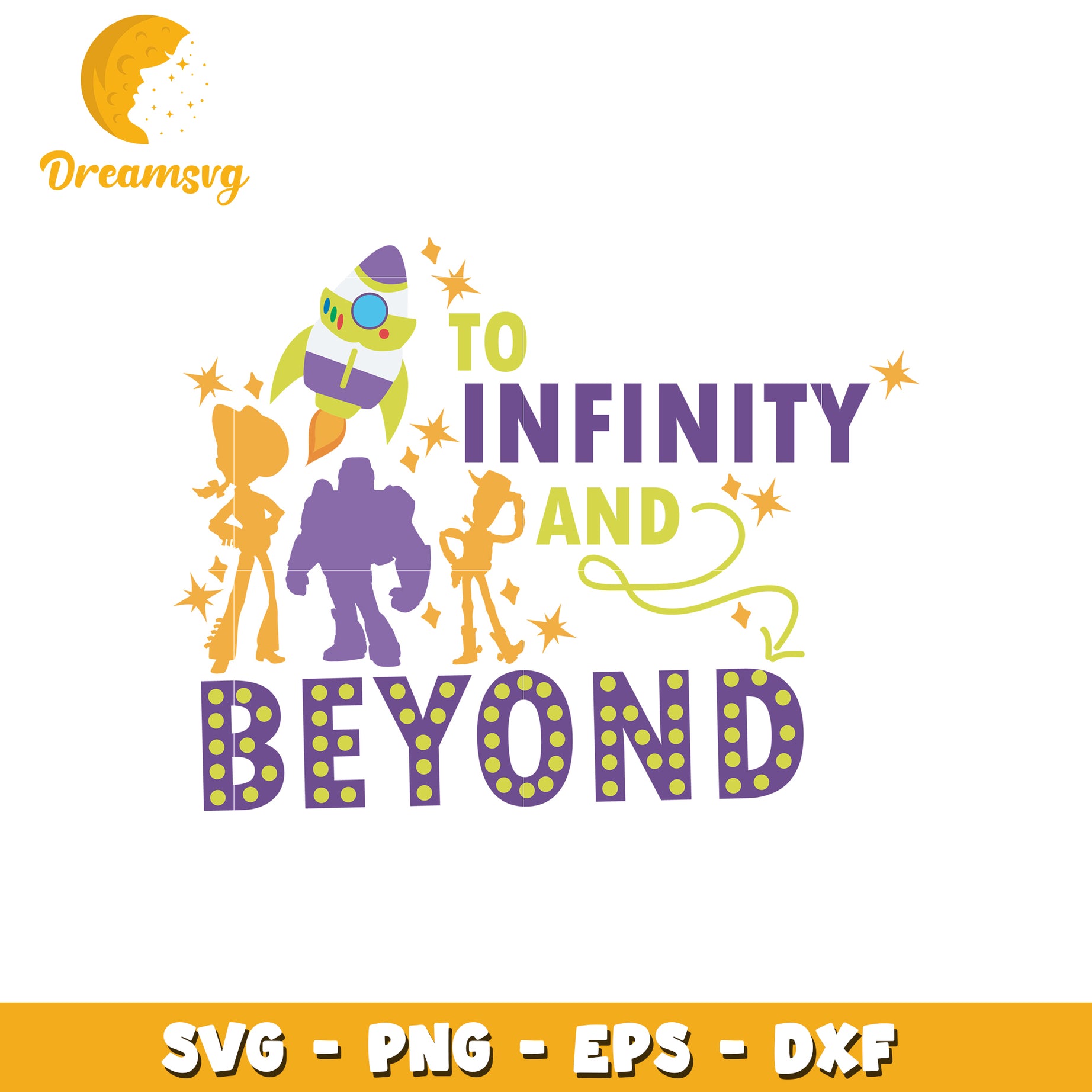 To Infinity and Beyond SVG Design for Kids