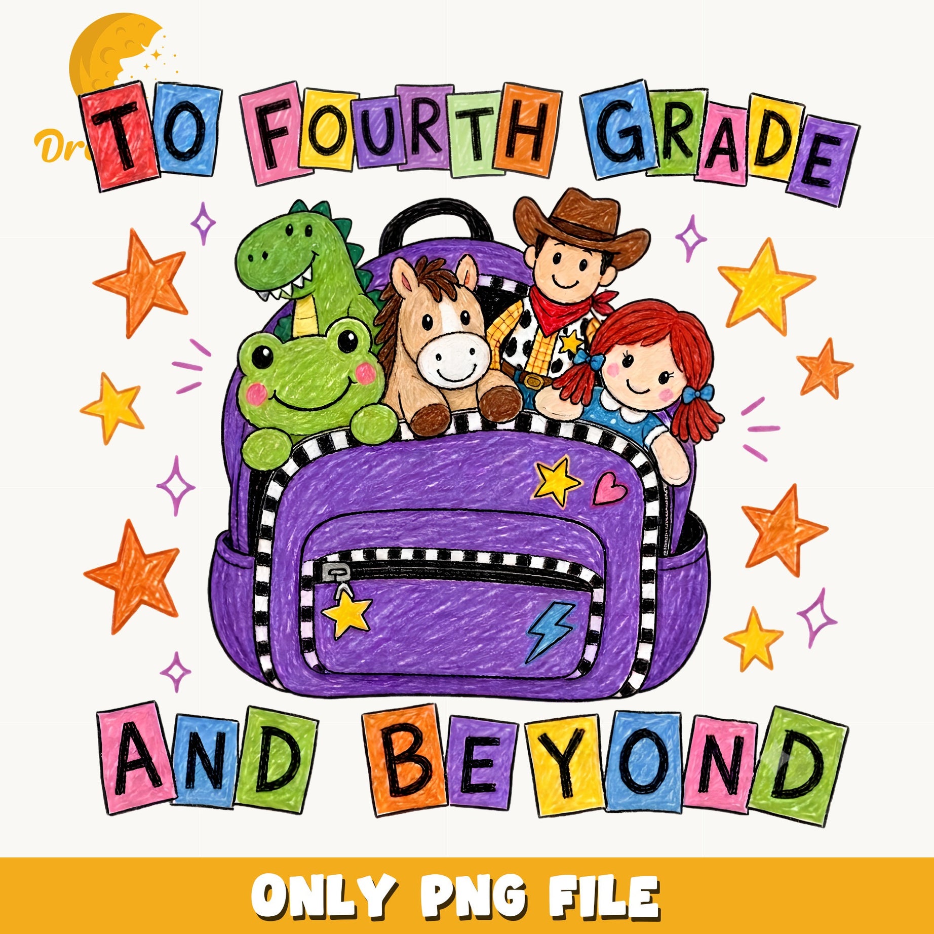 To Fourth Grade And Beyond PNG, Toy Story Back To School PNG, Teacher PNG