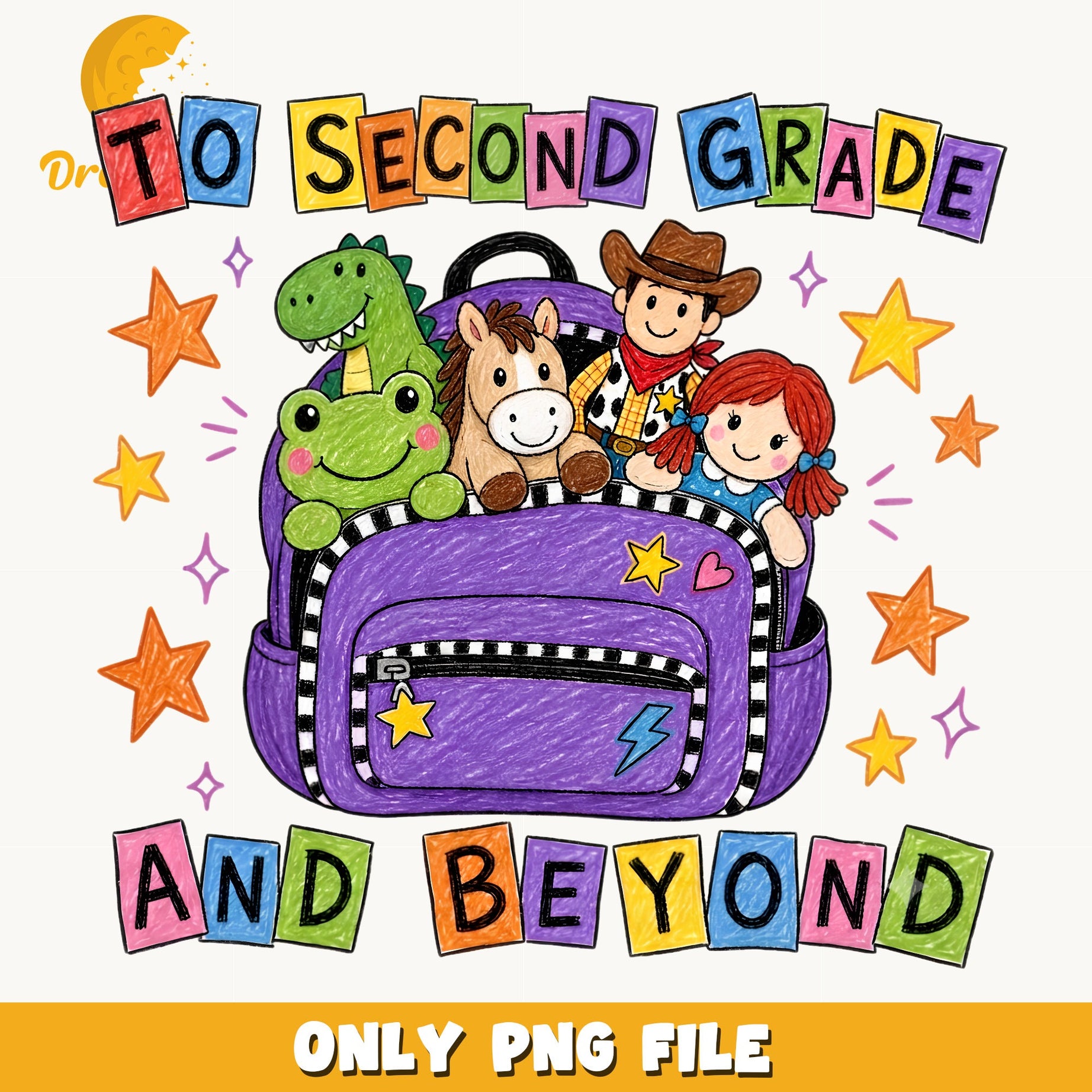 To Second Grade And Beyond PNG, Toy Story Back To School PNG, 2nd Grade PNG