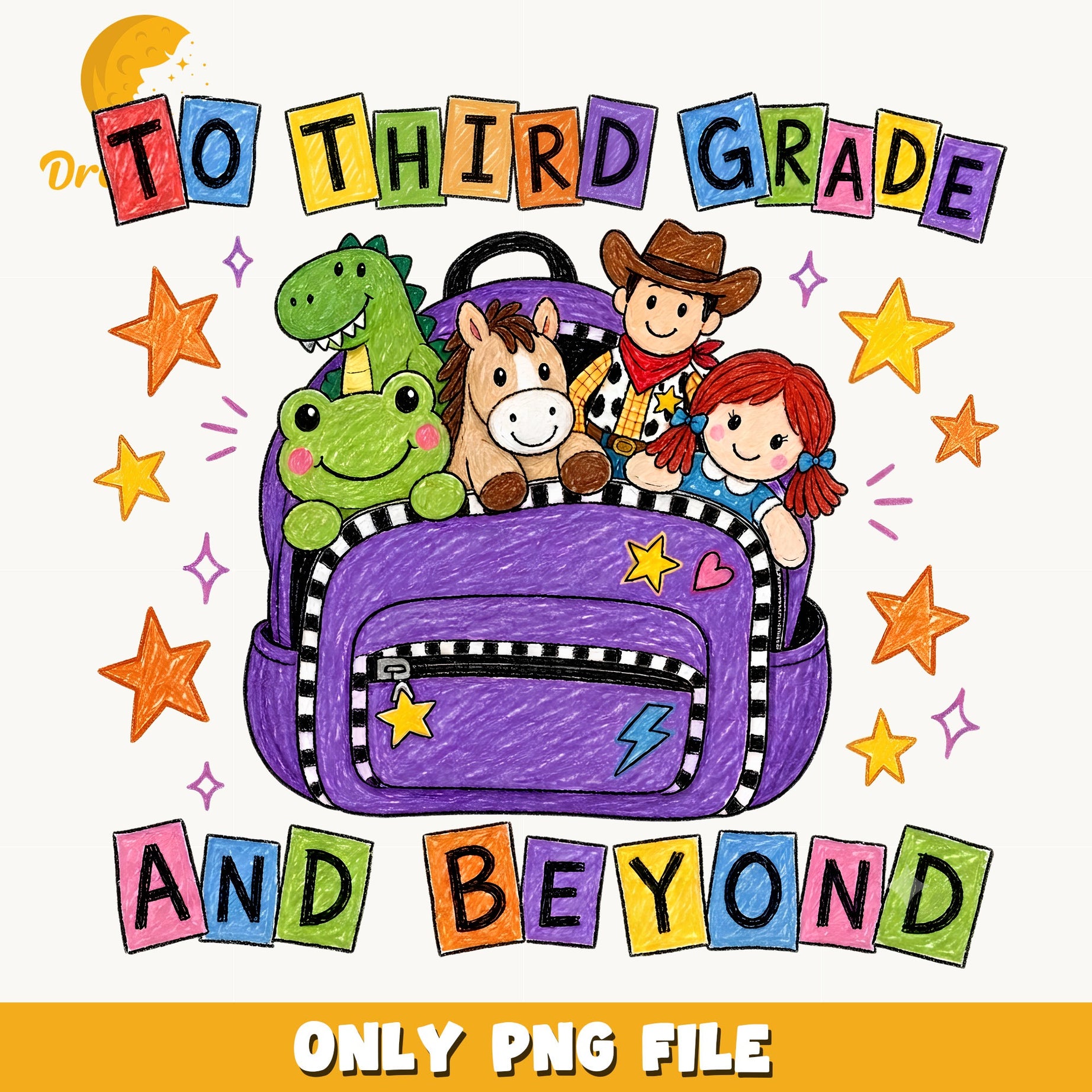 To Third Grade And Beyond Toy Story PNG, Back To School PNG, 3rd Grade PNG