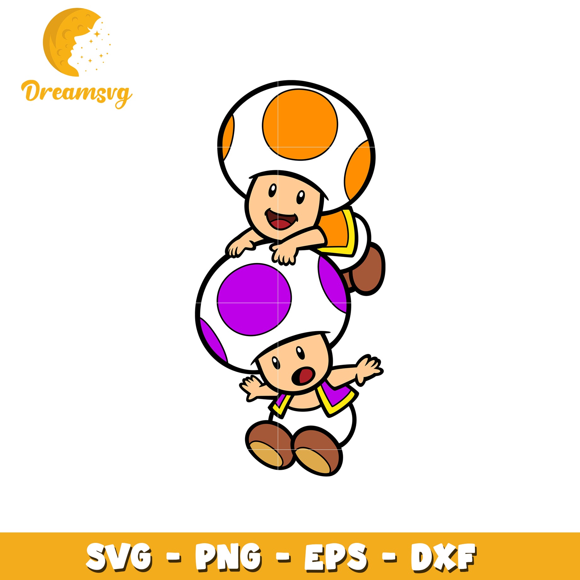 Toad Bros SVG PNG EPS DXF Cut File