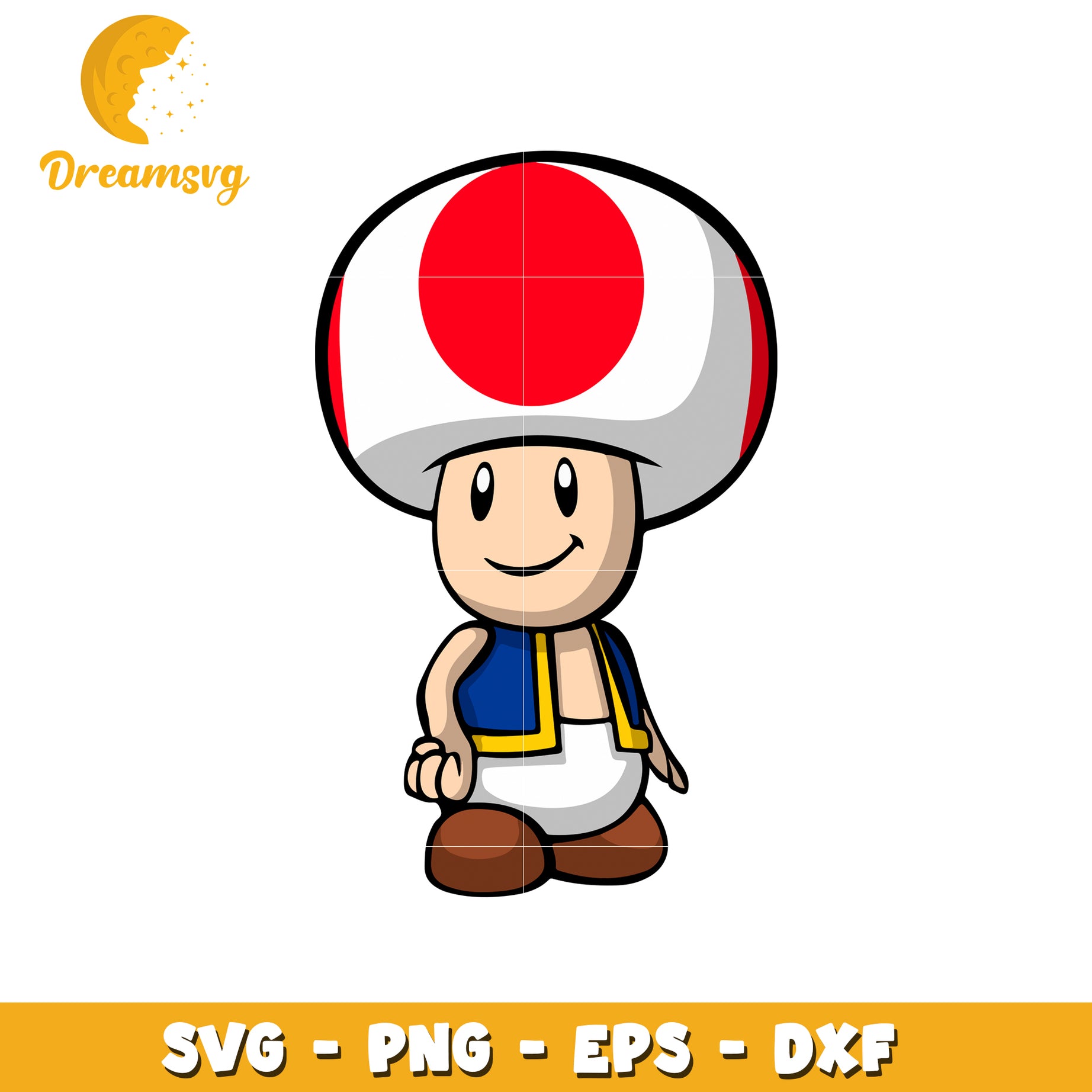 Toad Character SVG Clipart for Crafts and Design