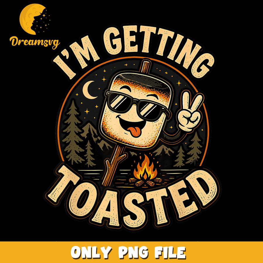 Toasted Marshmallow PNG, Camping Theme, Fun Quote PNG