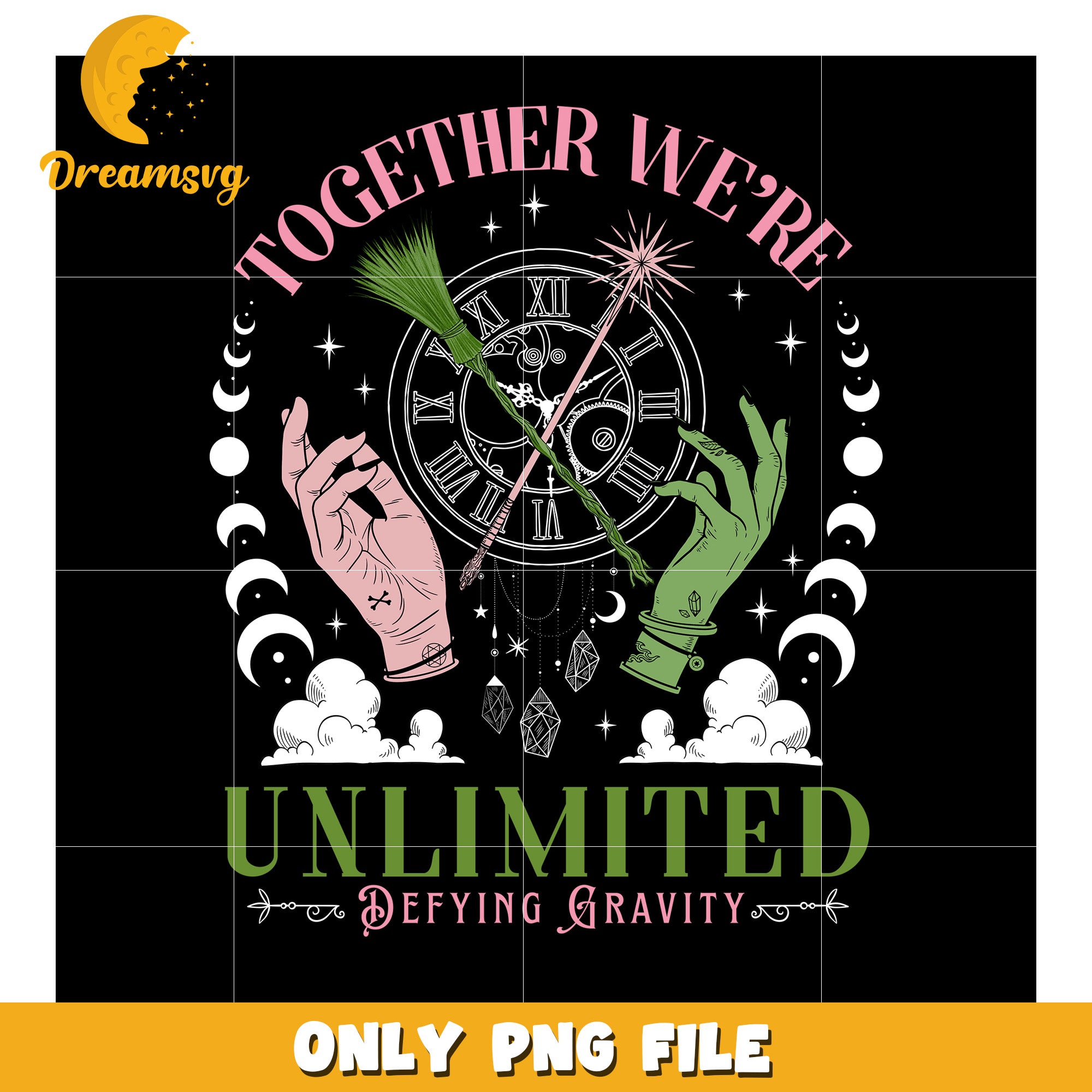 Together We_re Unlimited png, wicked vibes png, wictchcore png
