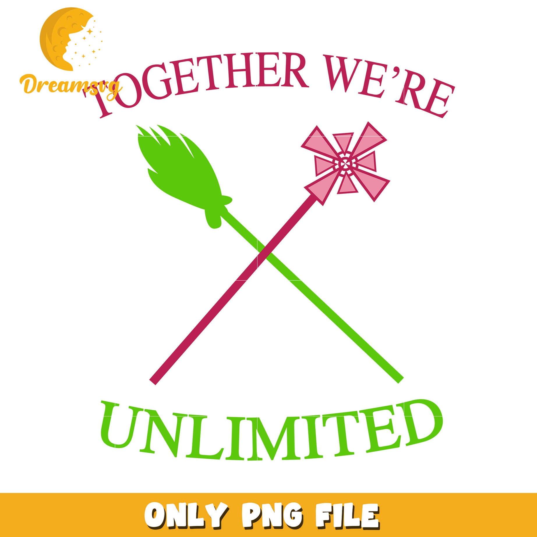 Together We_re Unlimited png, wicked witches png, glinda pinkcore png