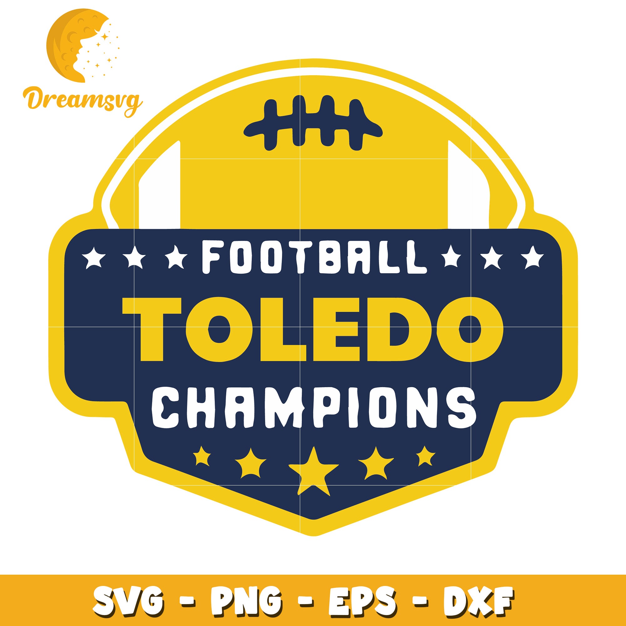 Toledo Football Champions SVG Cut File