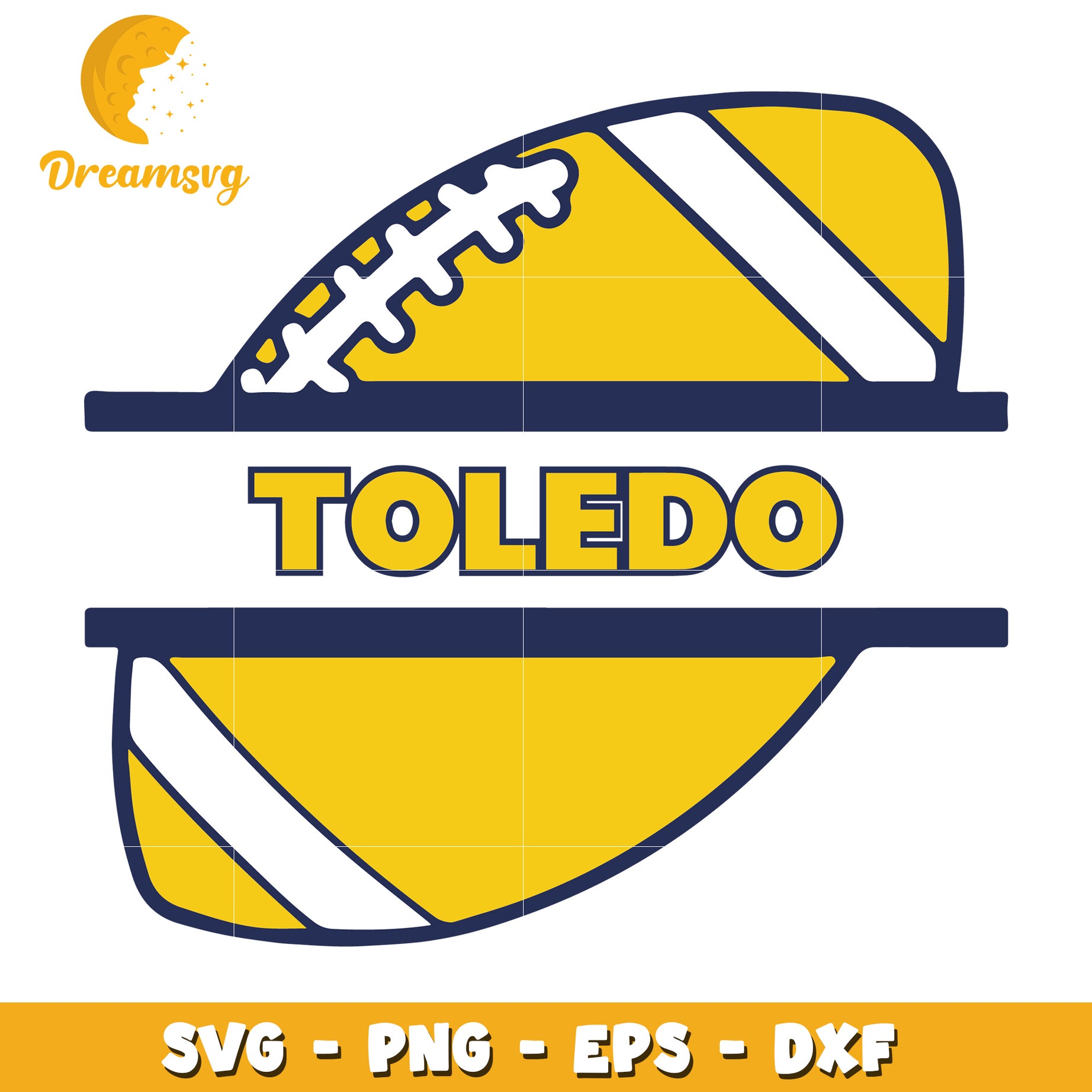 Toledo Football SVG Design for Sports Lovers and Crafters