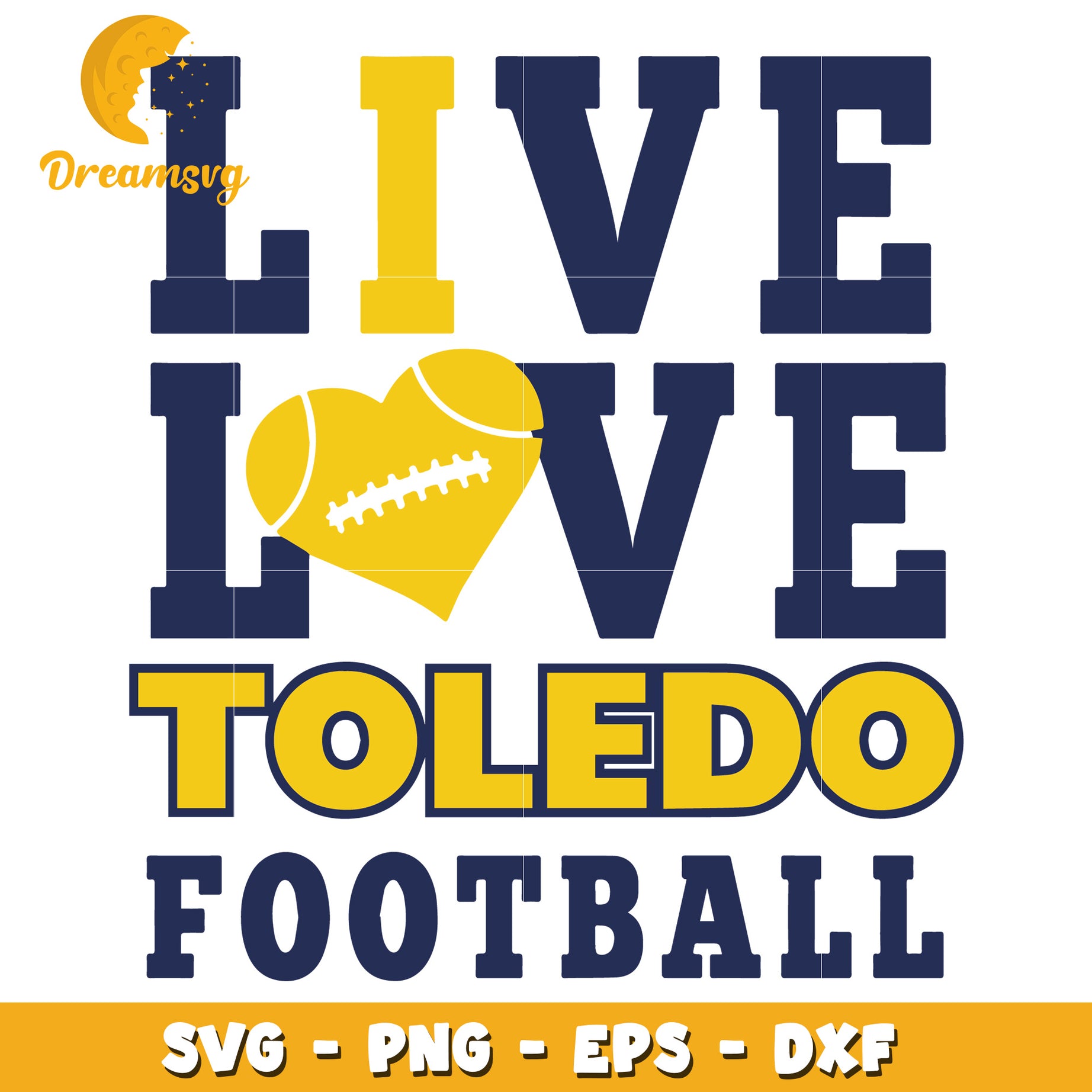 Toledo Football SVG PNG EPS DXF