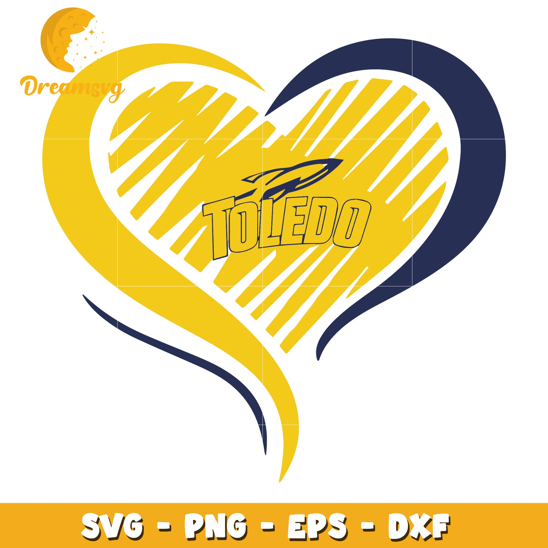 Toledo Heart Design SVG File for Crafts and Graphic Projects