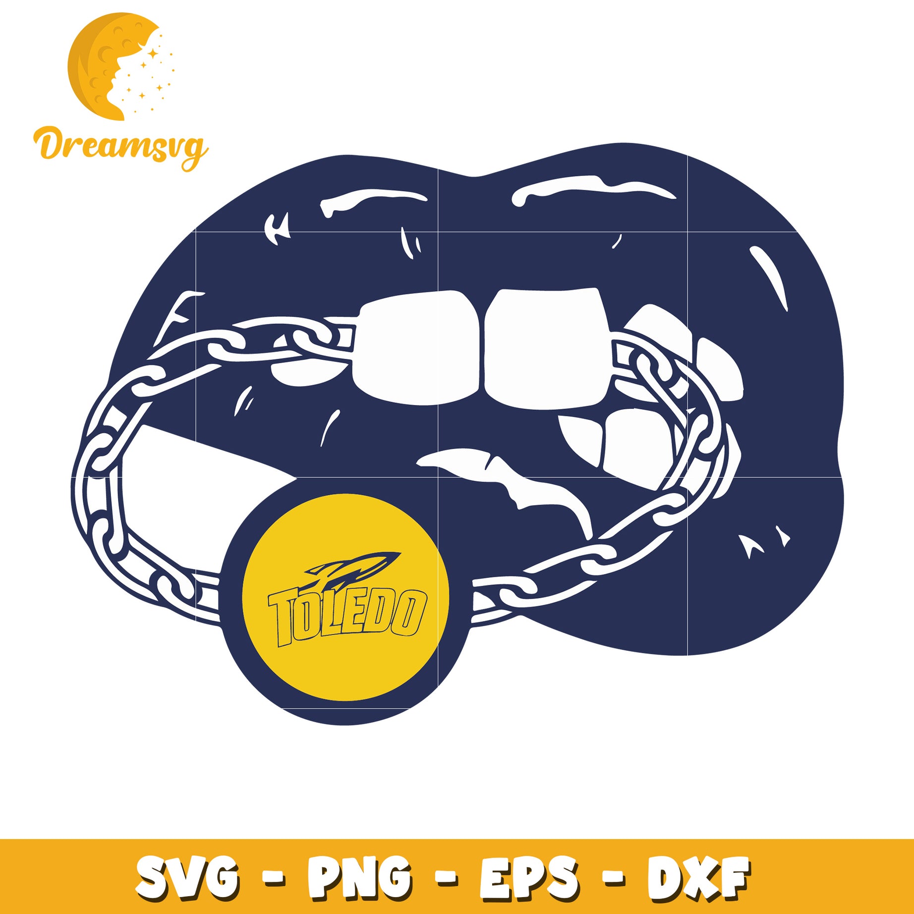 Toledo Lips Chain SVG PNG EPS DXF