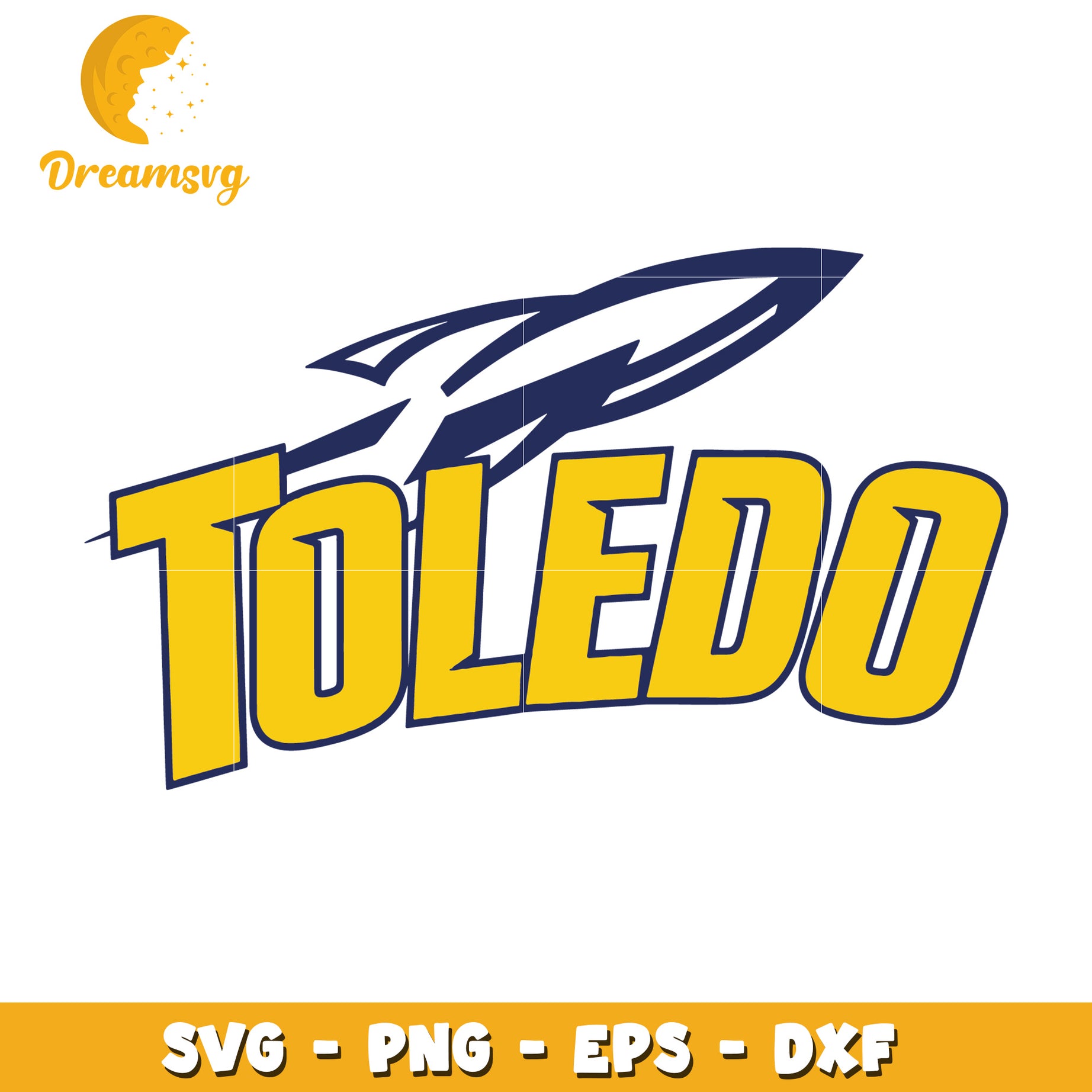 Toledo Rocket SVG PNG EPS DXF Cut File