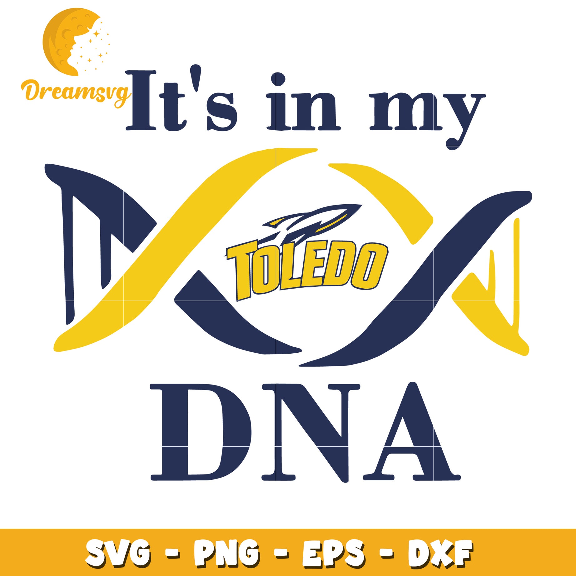 Toledo Rockets DNA SVG Cut File