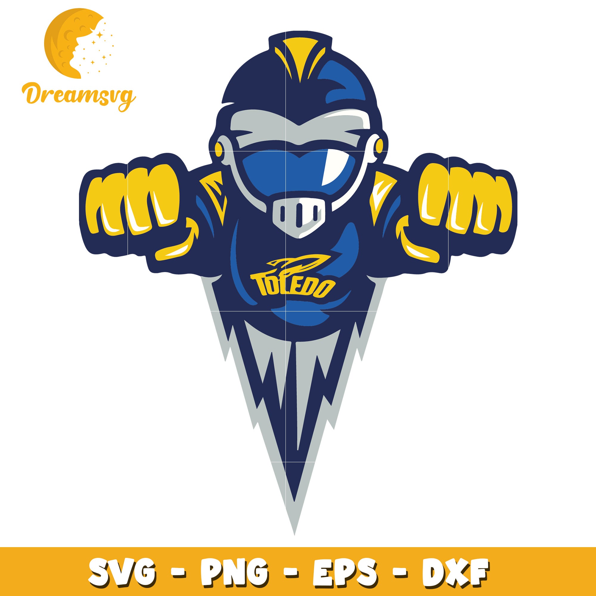 Toledo Rockets Mascot SVG PNG EPS DXF