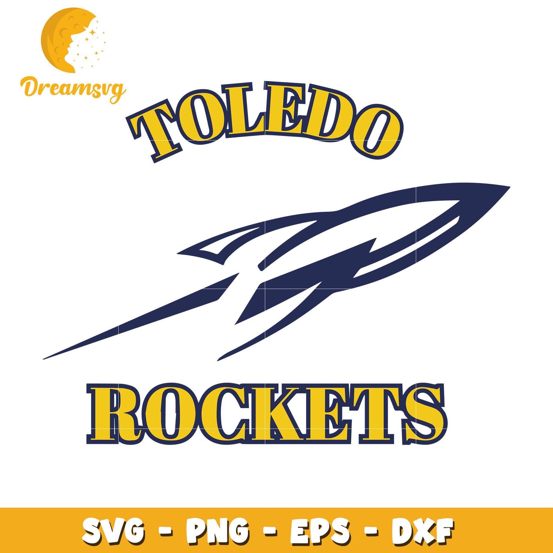 Toledo Rockets SVG PNG EPS DXF