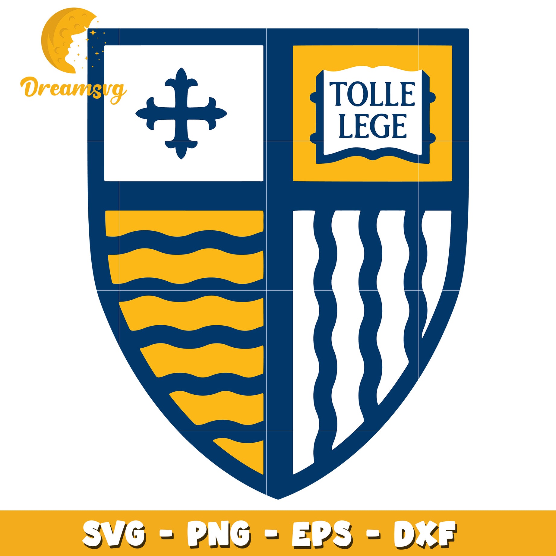 Tollege Crest SVG PNG EPS DXF Cut File