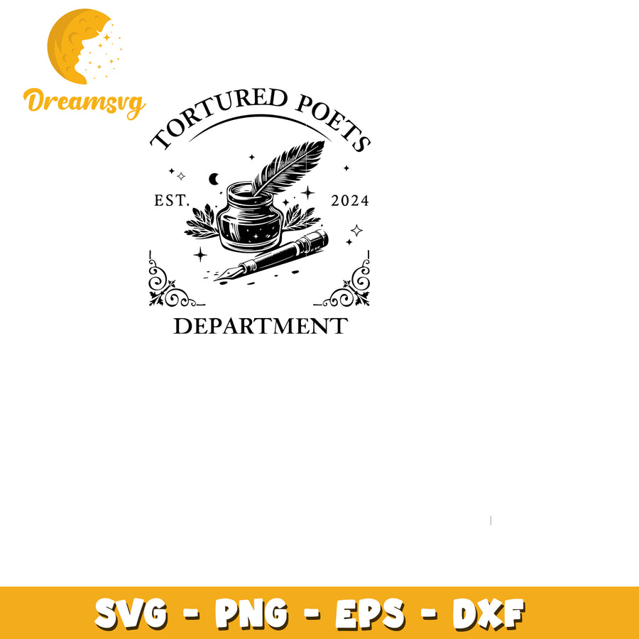 Tortured poets department svg, tortured poets svg, depaetment svg
