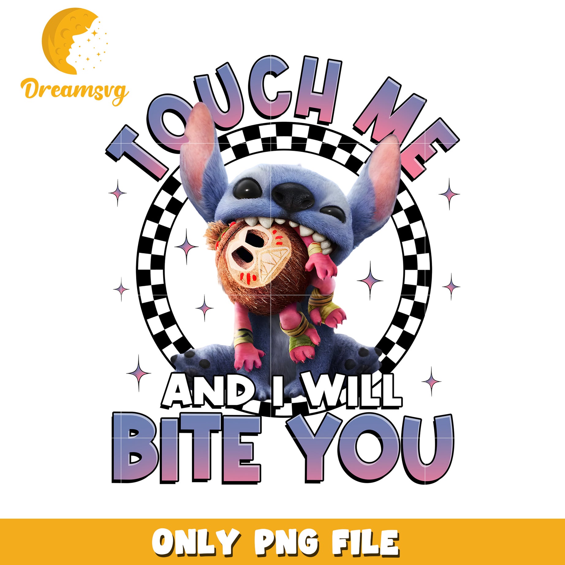 Touch me again and i will bite you png, funny threat png, attitude text png