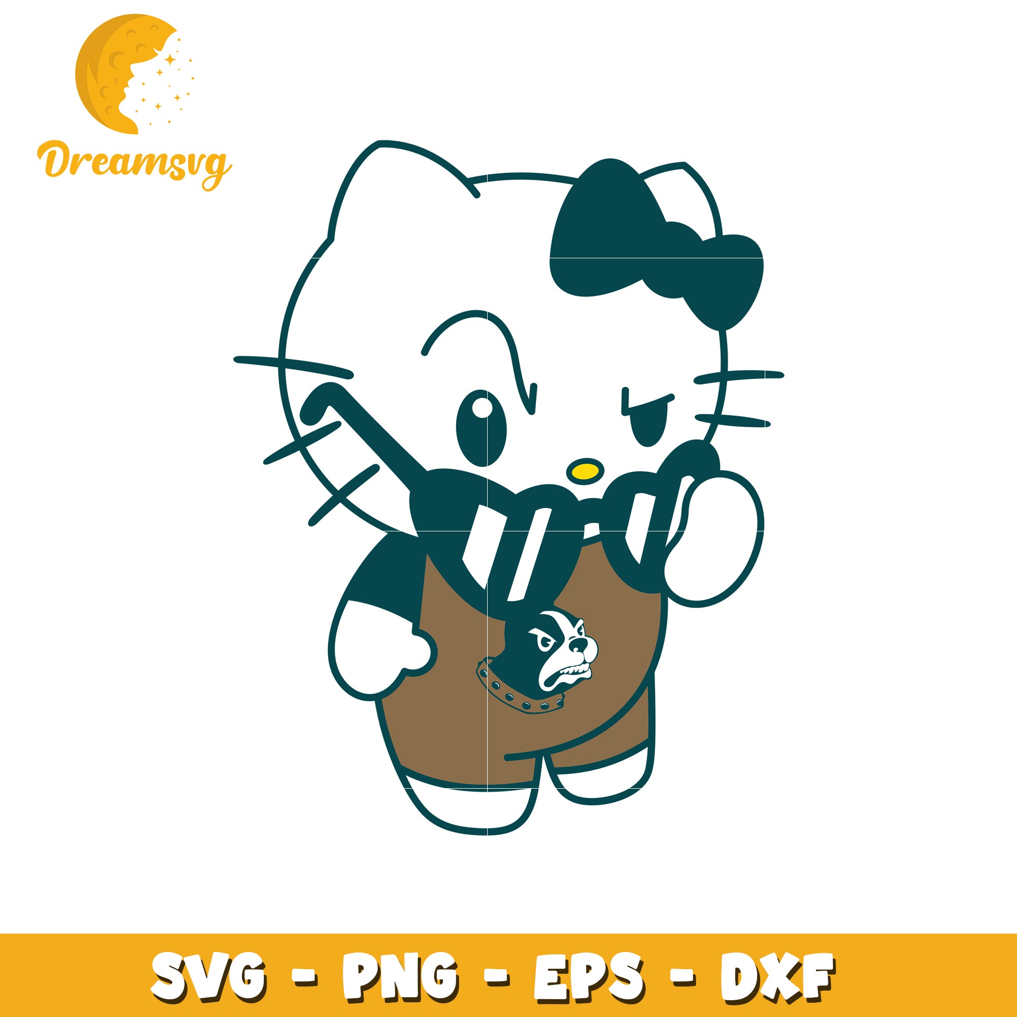 Tough Kitty SVG Design