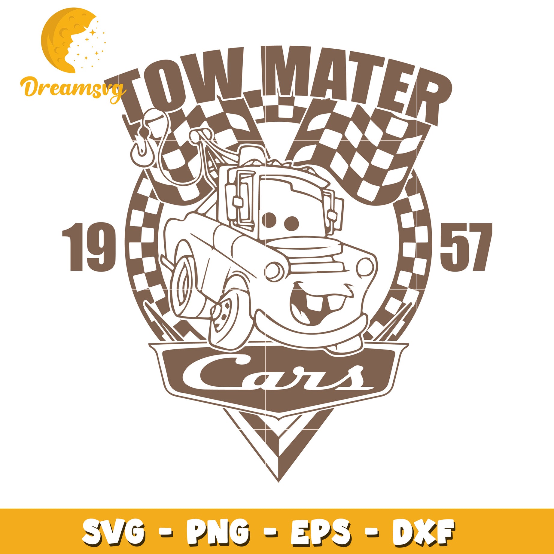 Tow Mater Cars SVG PNG EPS DXF Cut File