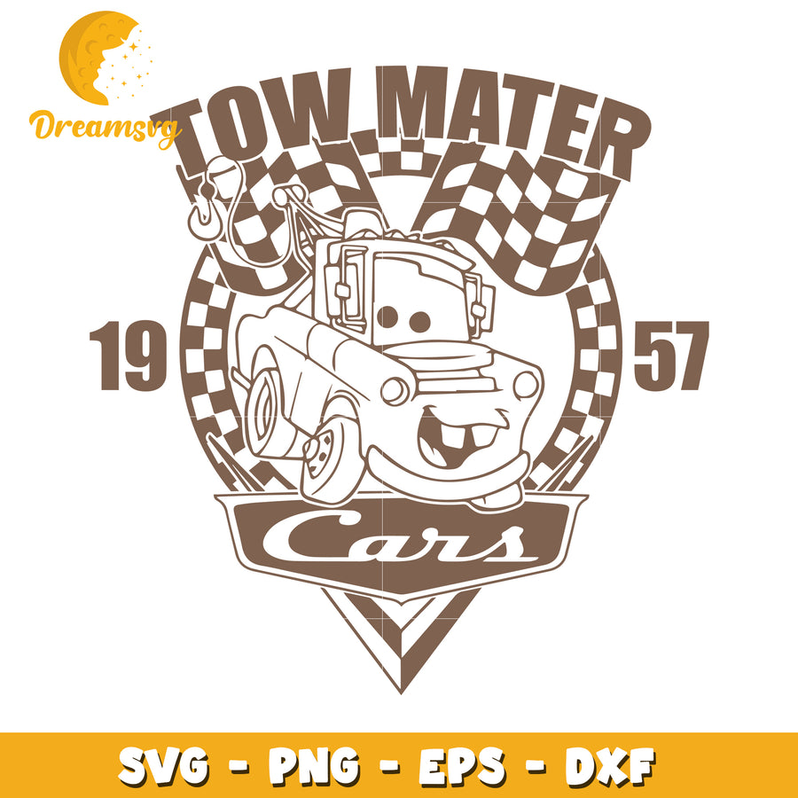 Tow Mater Cars SVG PNG EPS DXF Cut File