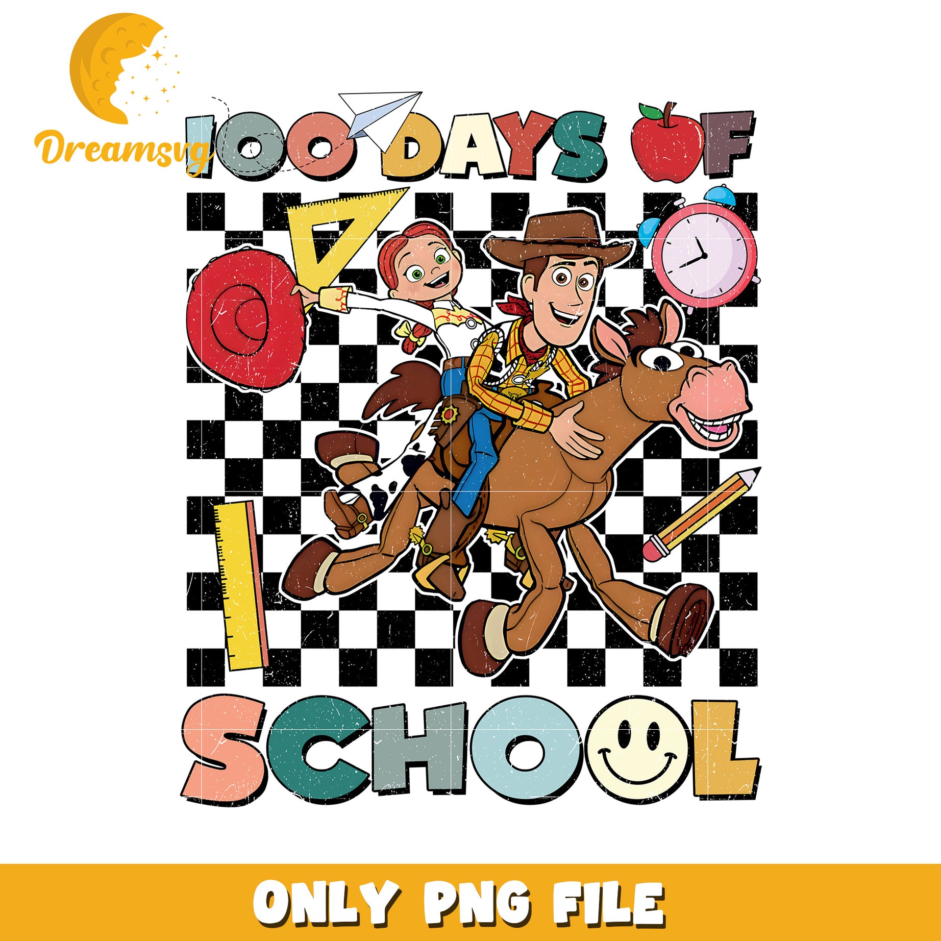 Toy Story 100 Days School PNG