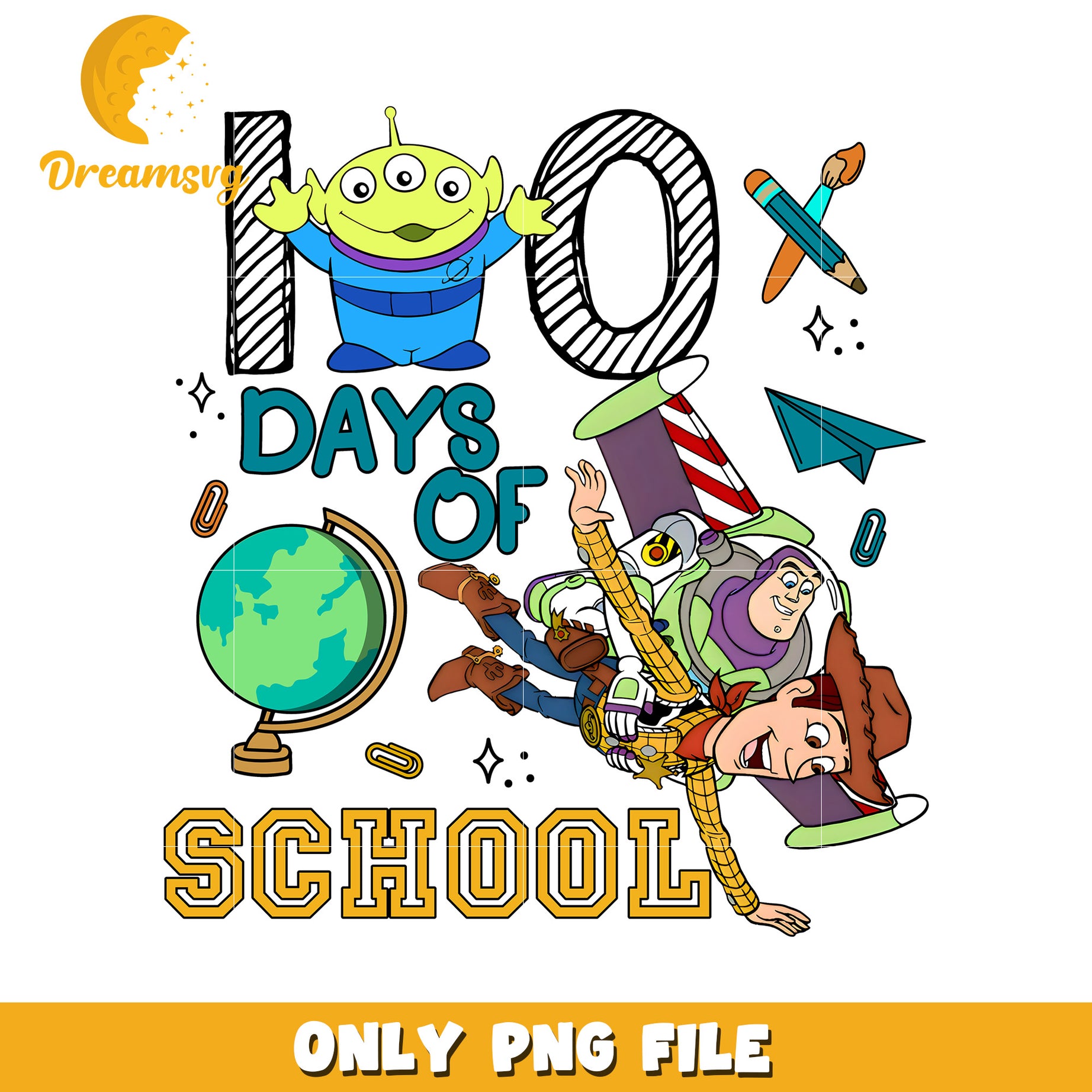 Toy Story 10 Days of School PNG