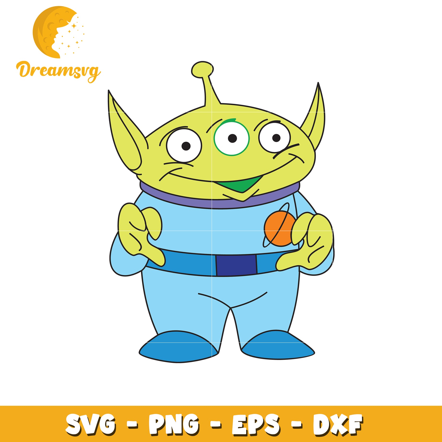 Toy Story Alien SVG PNG EPS DXF