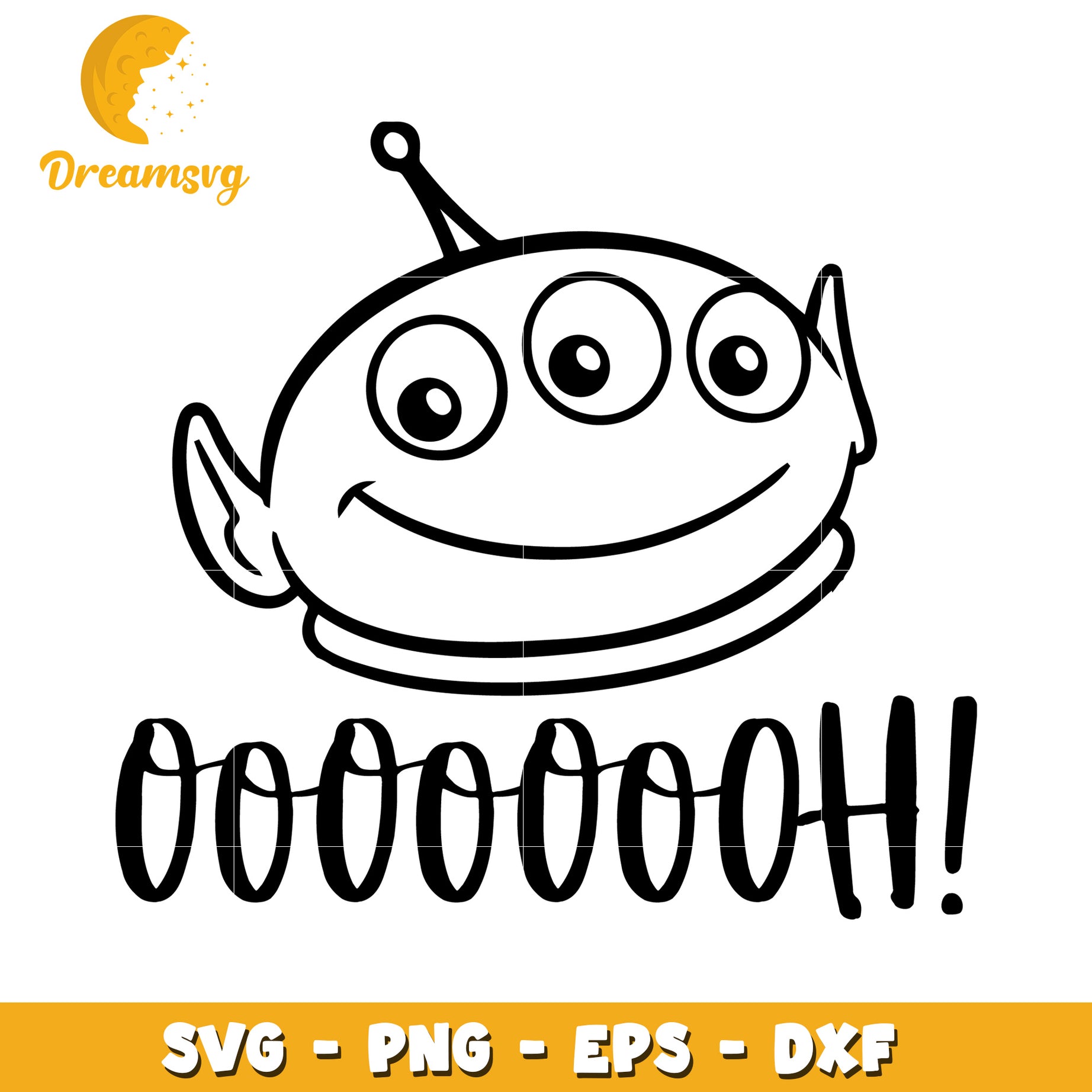 Toy Story Alien SVG PNG EPS DXF