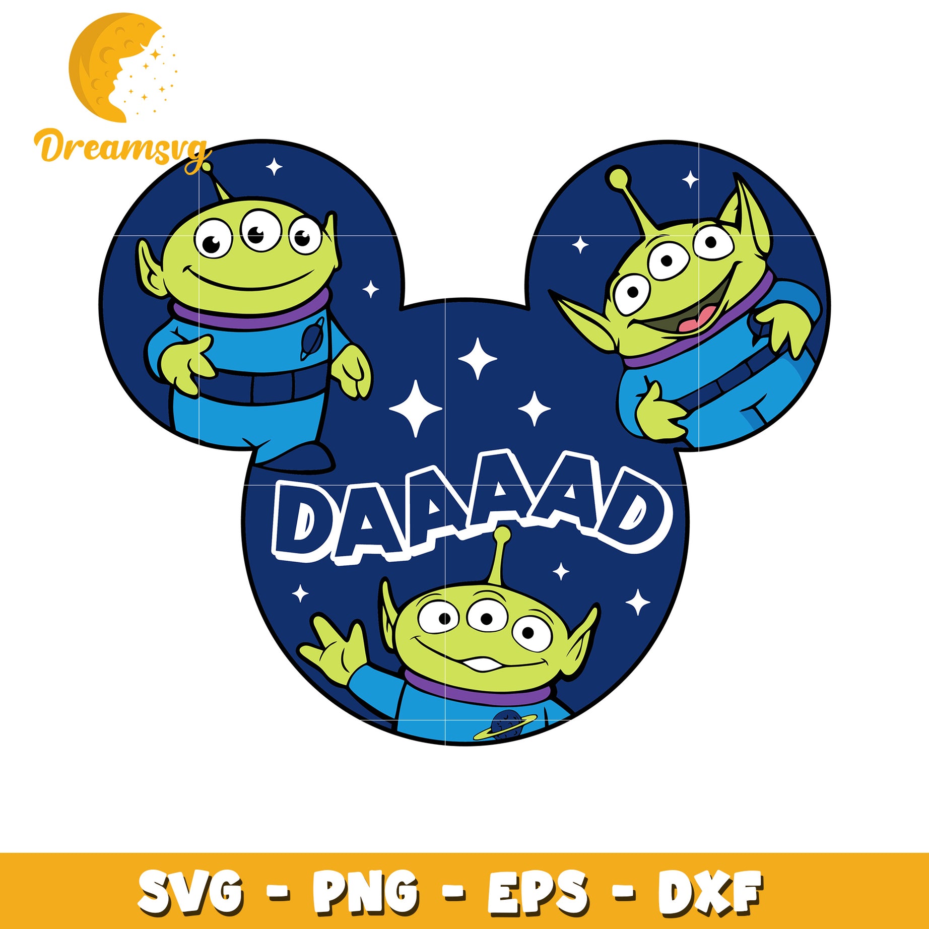 Toy Story Aliens Mickey SVG Cut File