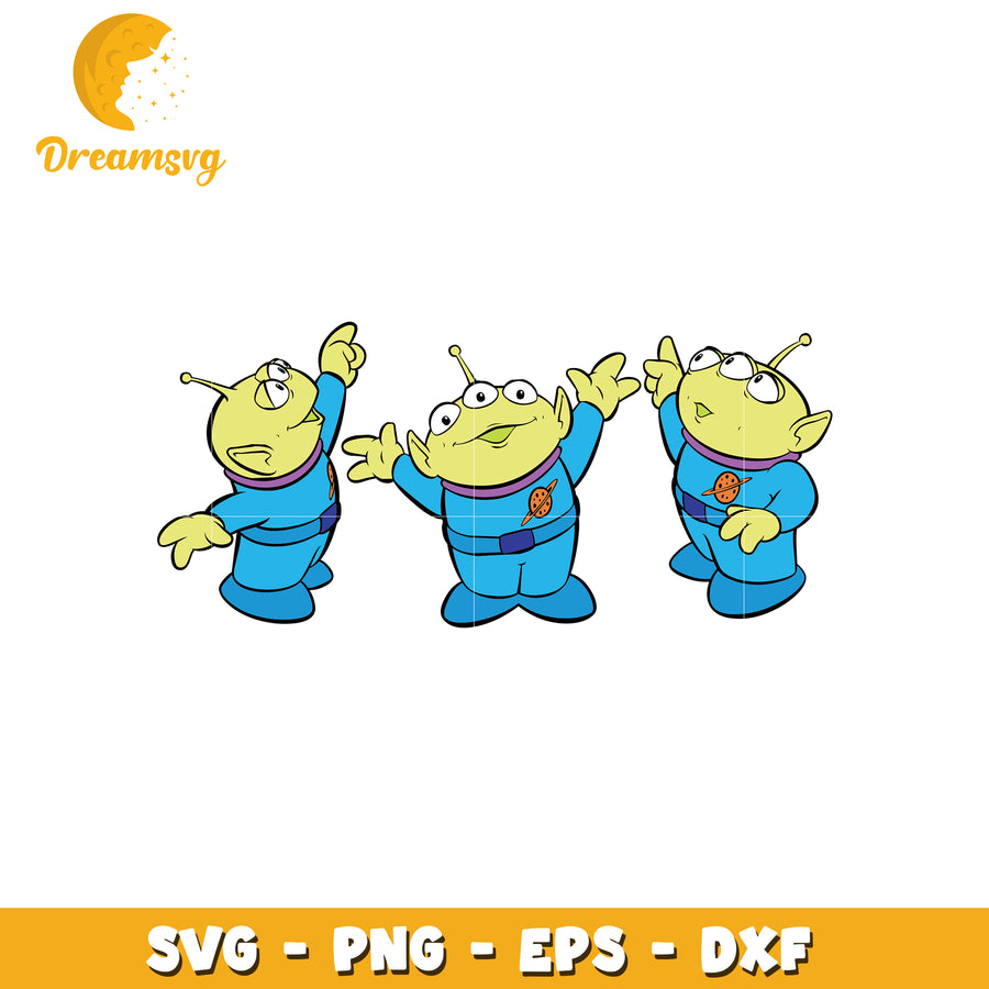 Toy Story Aliens SVG PNG EPS DXF Files