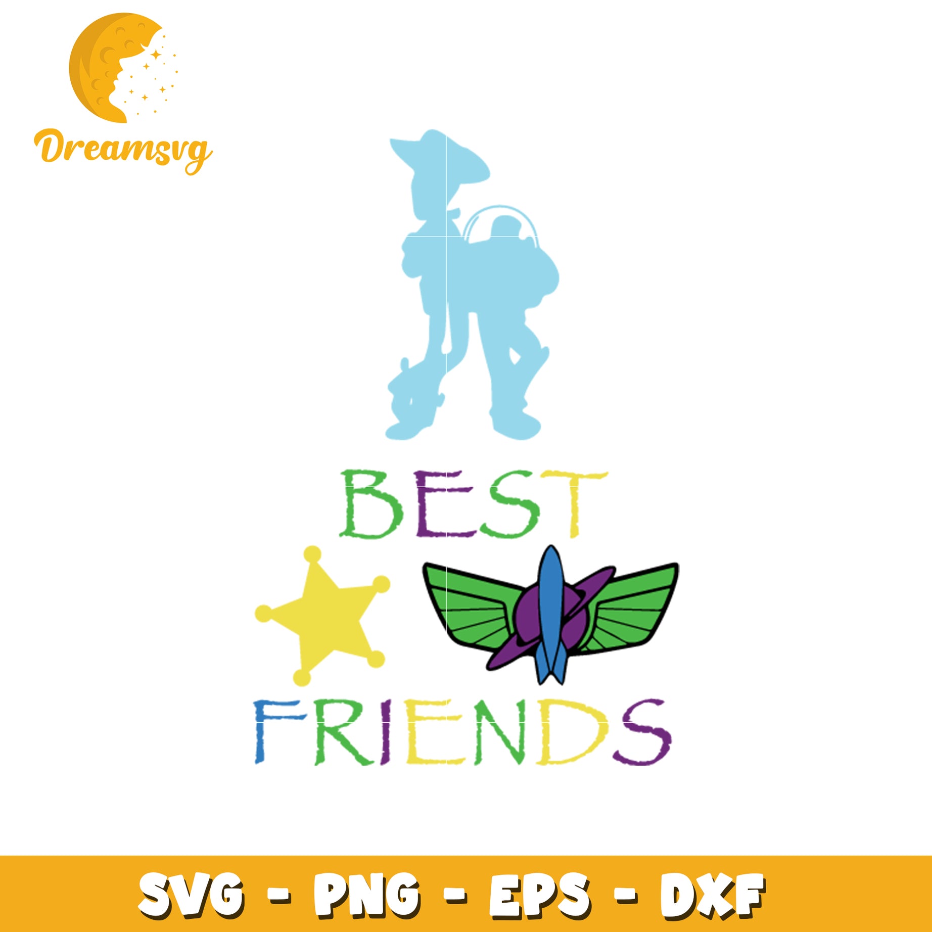 Toy Story Best Friends SVG Cut File