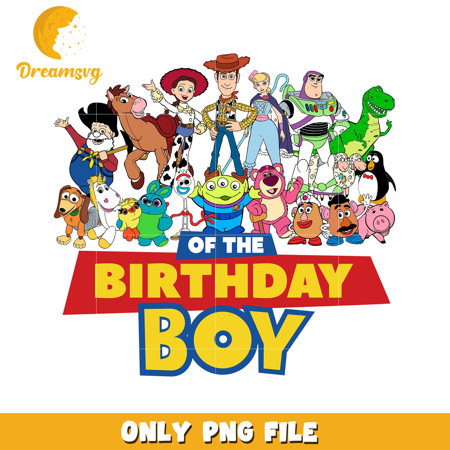 Toy Story Birthday Boy PNG Graphic for Party Use