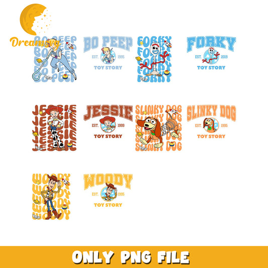 Toy Story Character Bundle PNG Set for Creative Projects