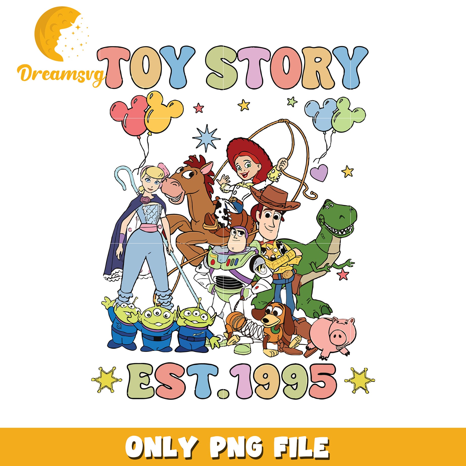 Toy Story Characters PNG Art Since 1995 Design File