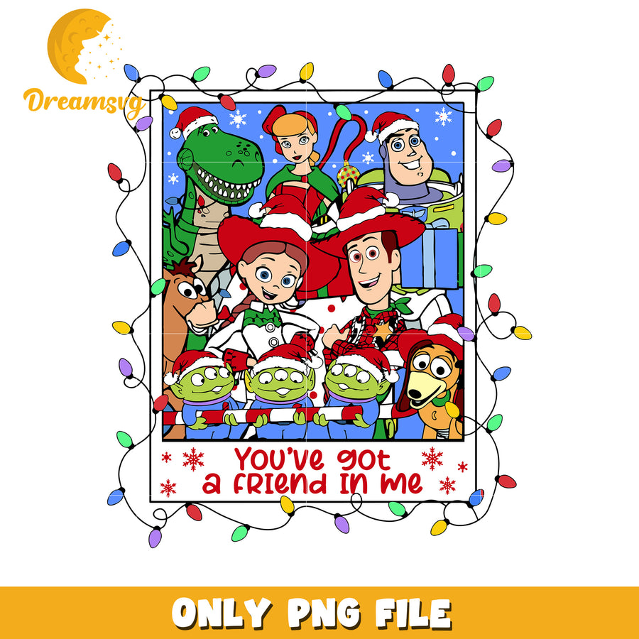 Toy Story Christmas PNG Sublimation