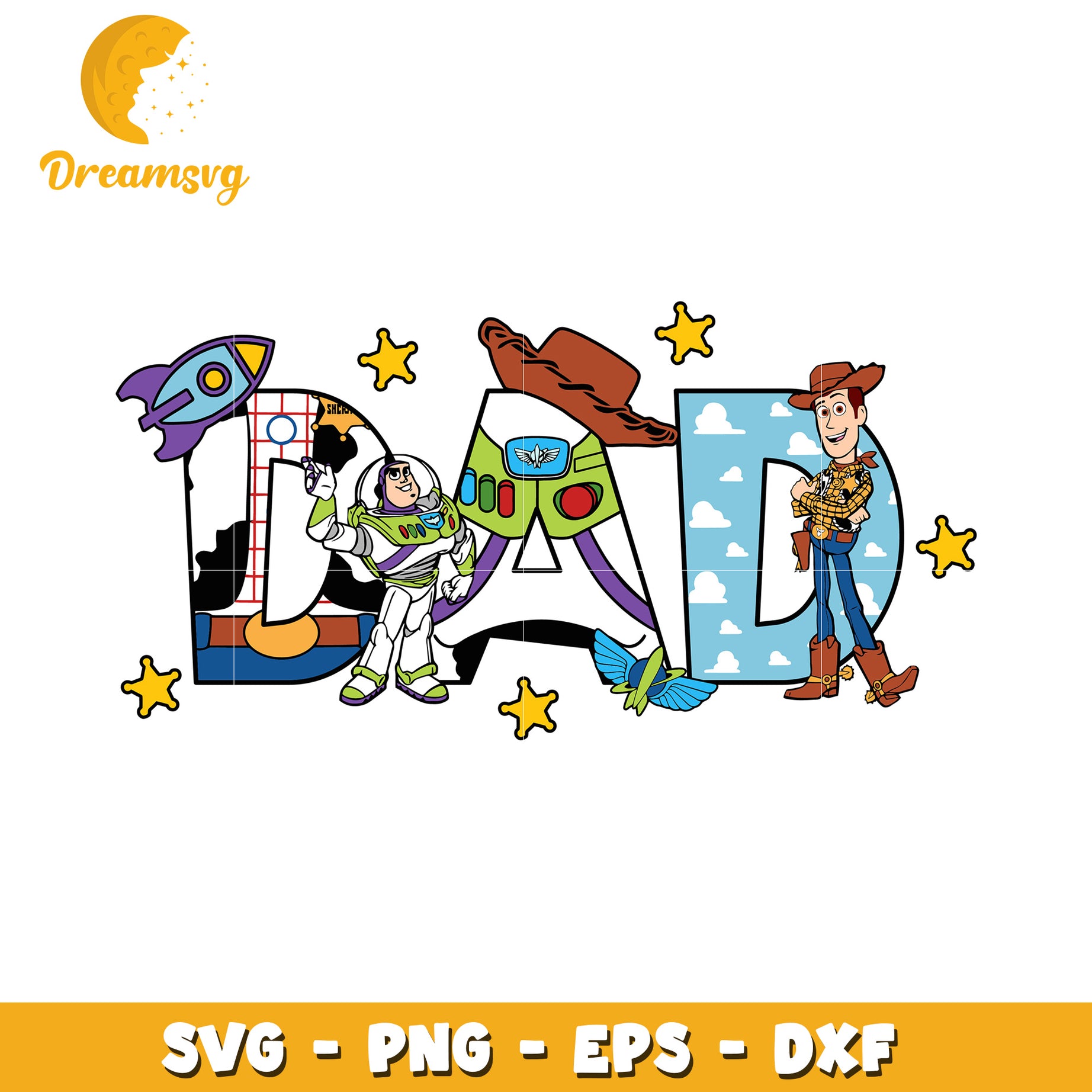 Toy Story Dad SVG PNG EPS DXF Files