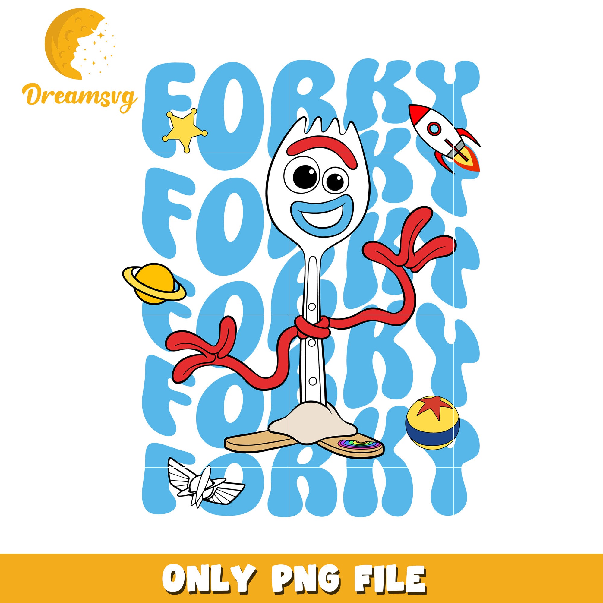 Toy Story Forky PNG Design