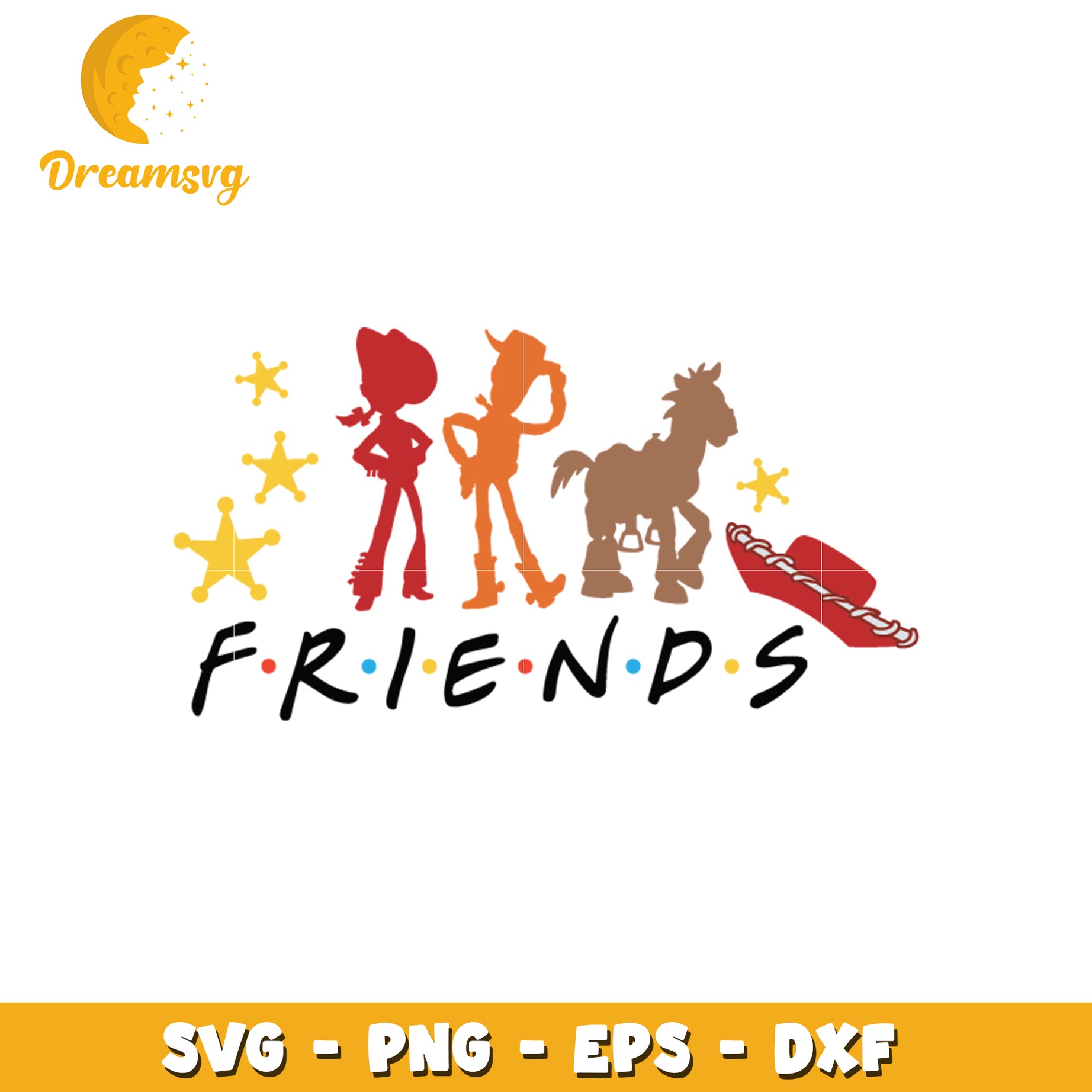 Toy Story Friends SVG Cut File Design for Crafts