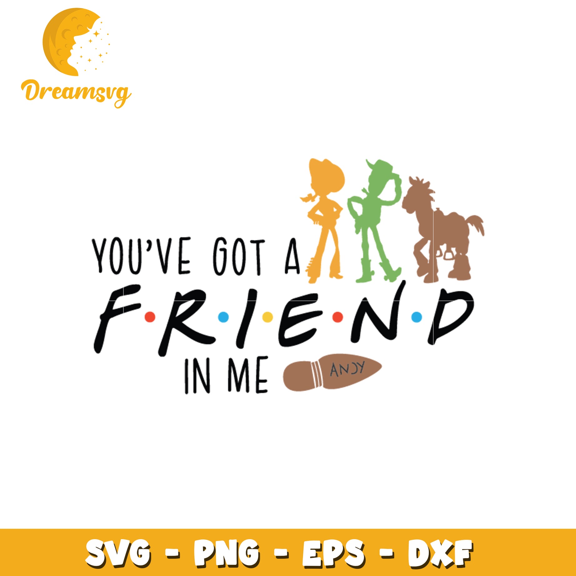 Toy Story Friendship SVG Design for Kids Crafts