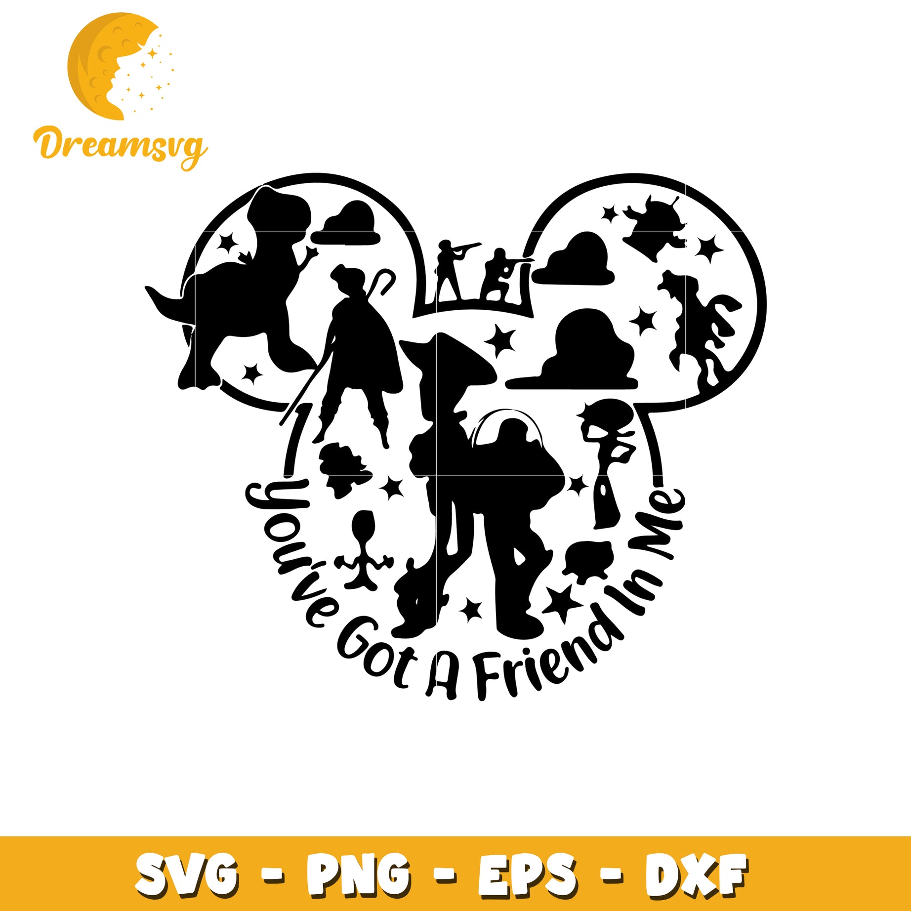 Toy Story Mickey Mouse SVG Cut File