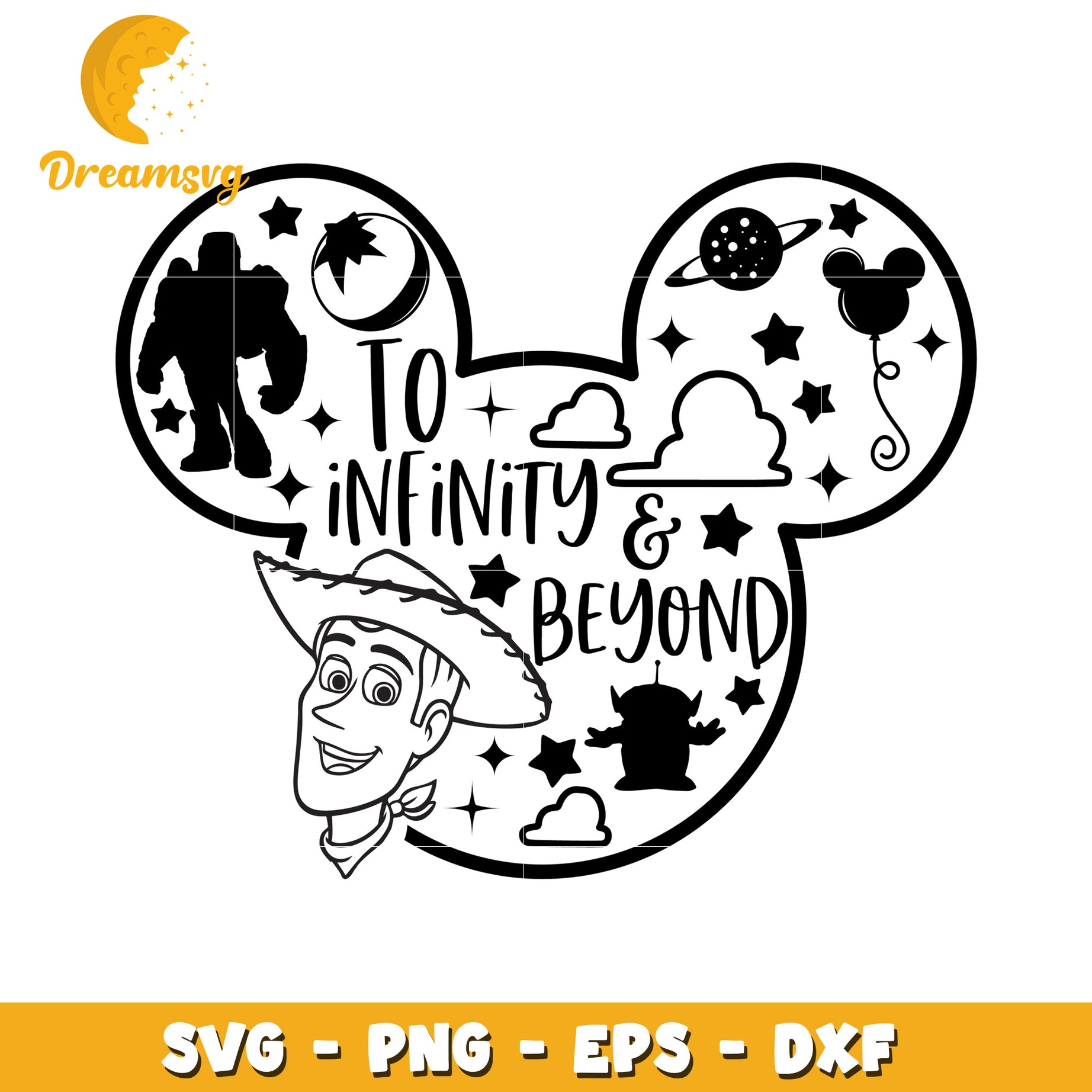 Toy Story Mickey Mouse SVG Cut File