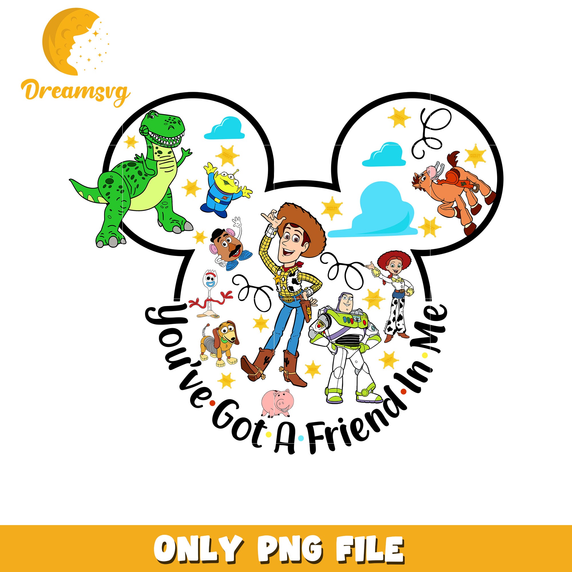 Toy Story Mickey PNG Design