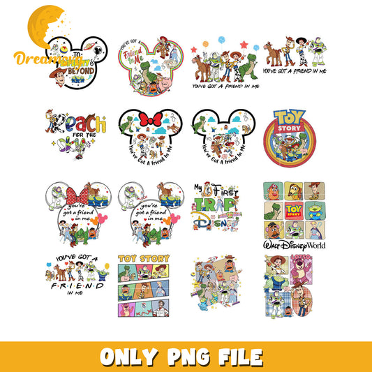 Toy Story PNG Bundle Mickey Designs