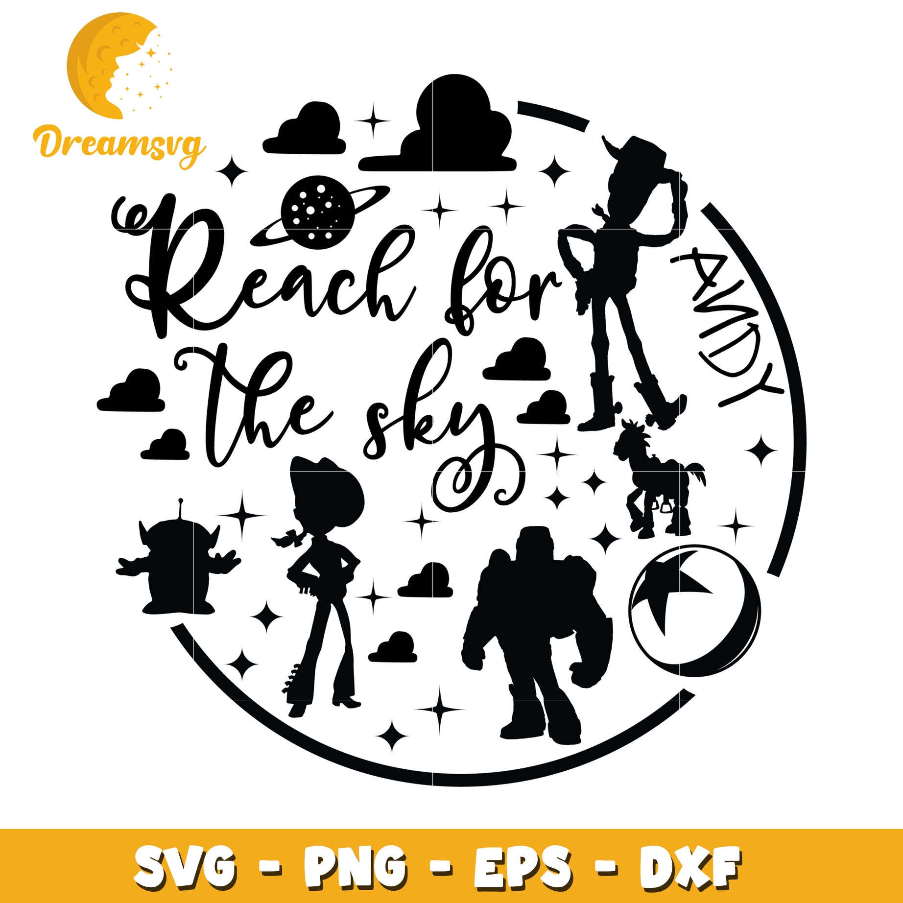 Toy Story Reach for the Sky SVG
